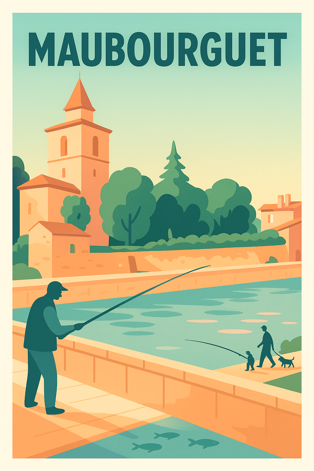 Affiche de Maubourguet - Charme paisible au fil de l'eau