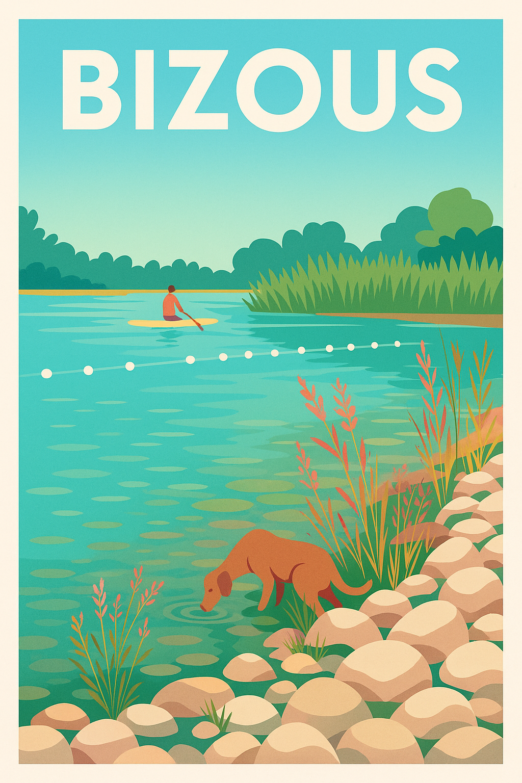 Affiche de Bizous - Évasion en pleine nature