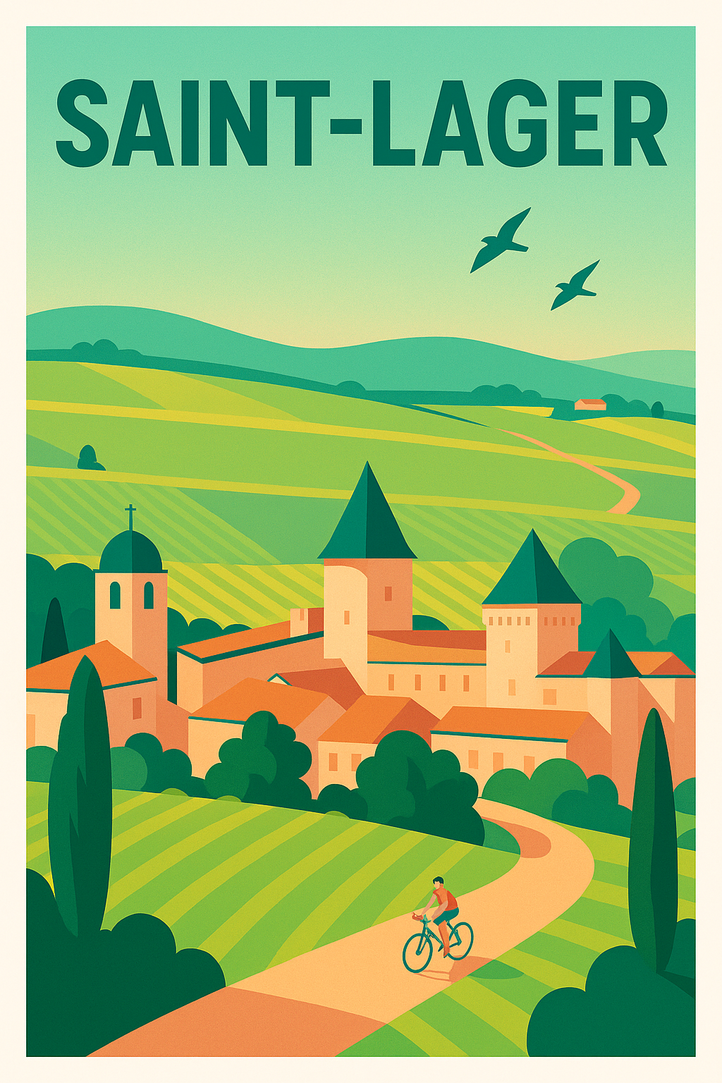 Affiche de Saint-Lager - Charme bucolique et douceur de vivre