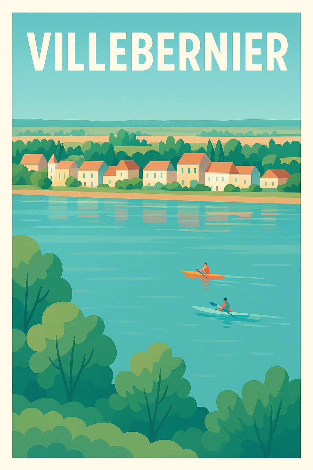 Affiche de Villebernier - Charme et sérénité au fil de l'eau