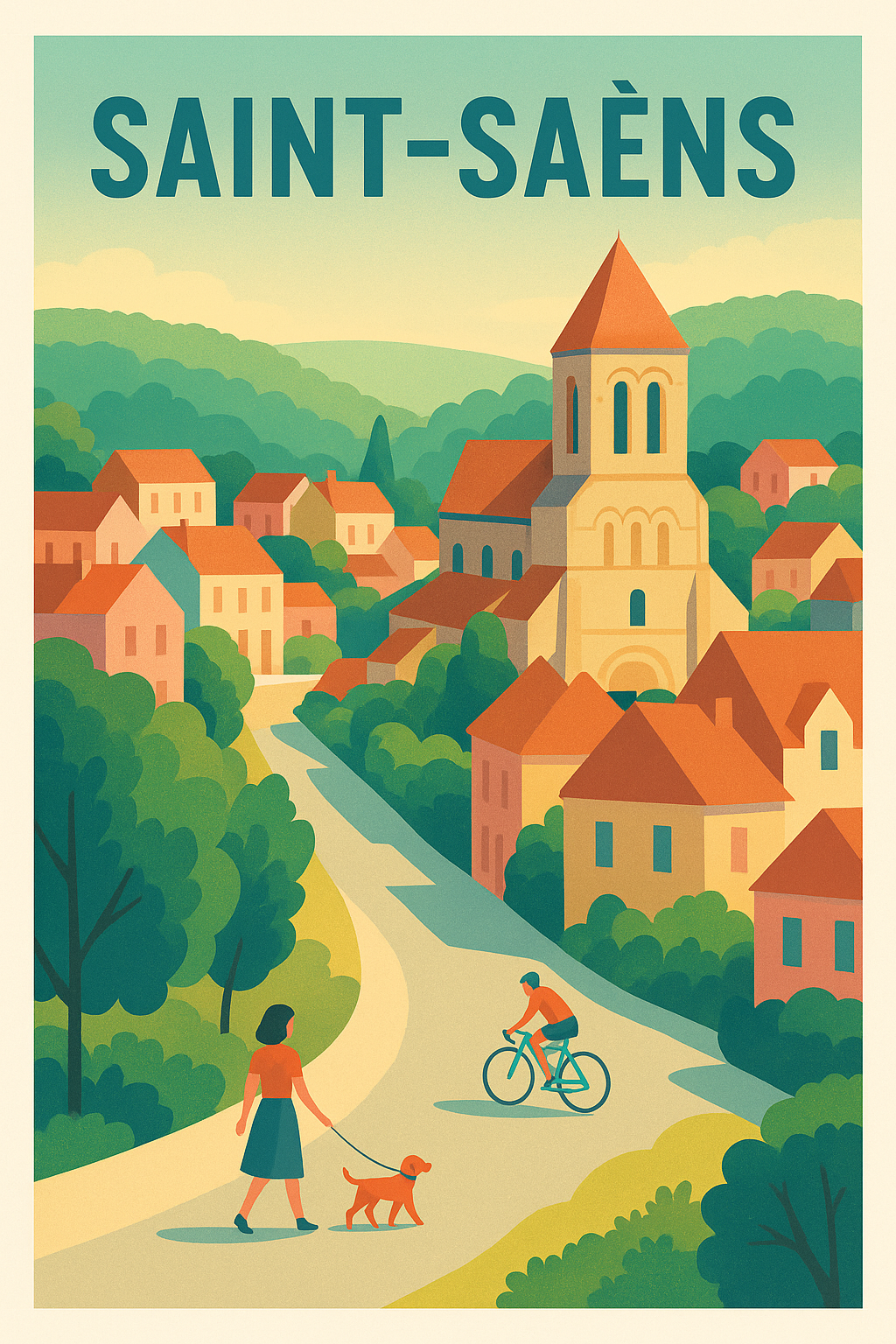 Affiche de Saint-Saëns - Charmant village au cœur de la nature