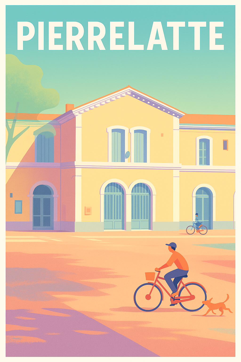 Affiche de Pierrelatte - Douceur de vie à vélo