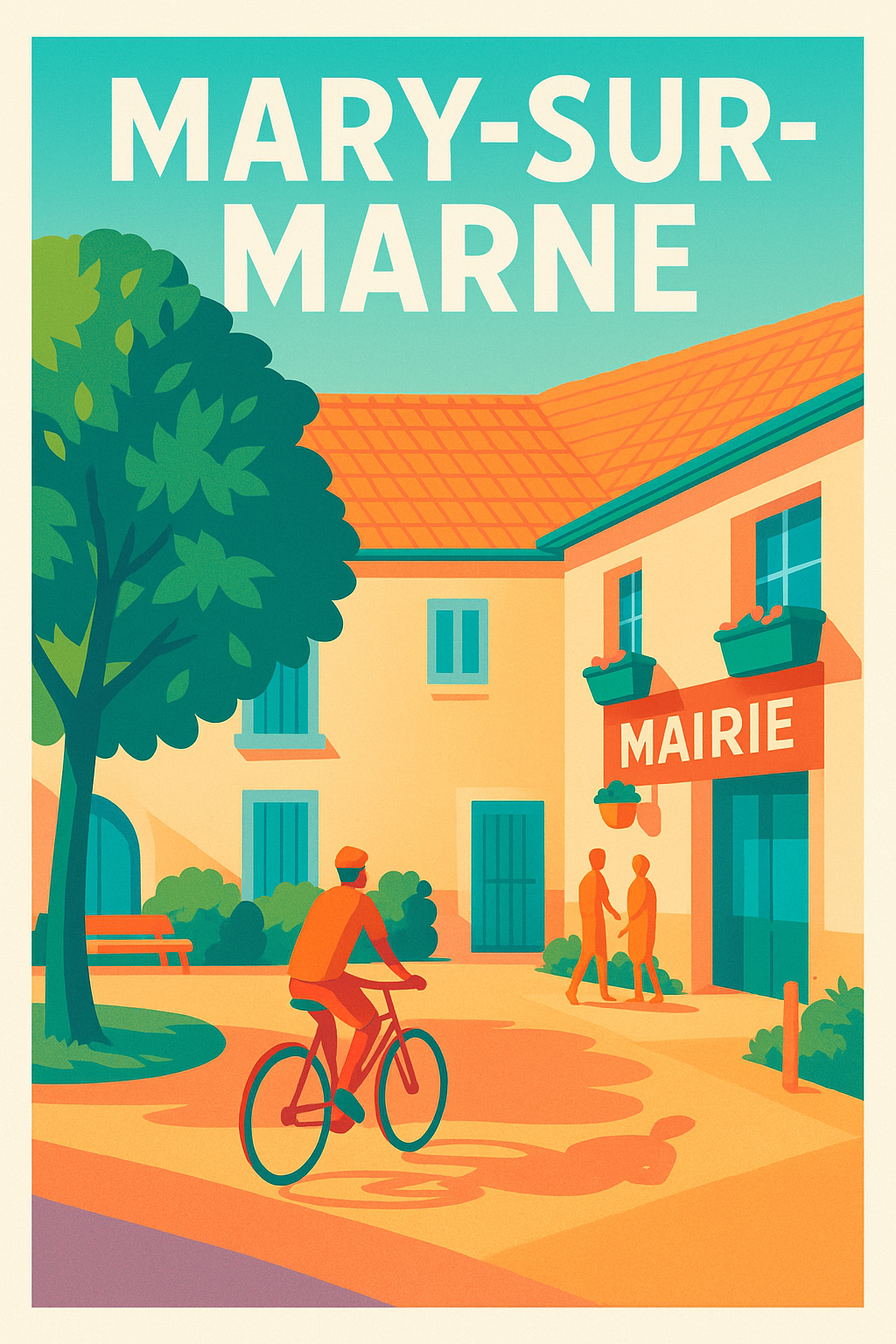 Affiche de Mary-sur-Marne - L'atmosphère paisible au cœur du village