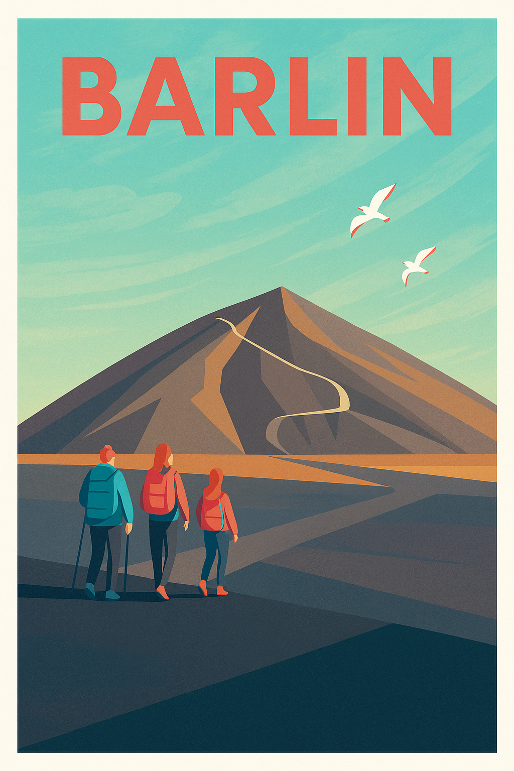 Affiche de Barlin - L'appel de la nature et des randonnées