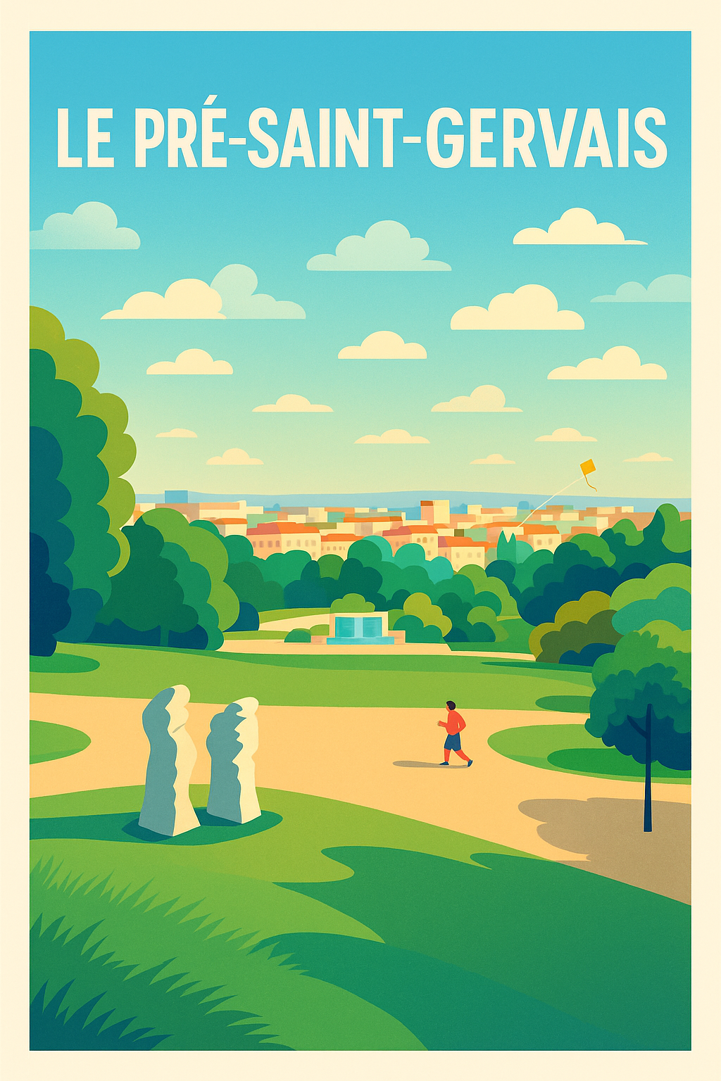 Affiche de Le Pré-Saint-Gervais - Évasion urbaine verdoyante