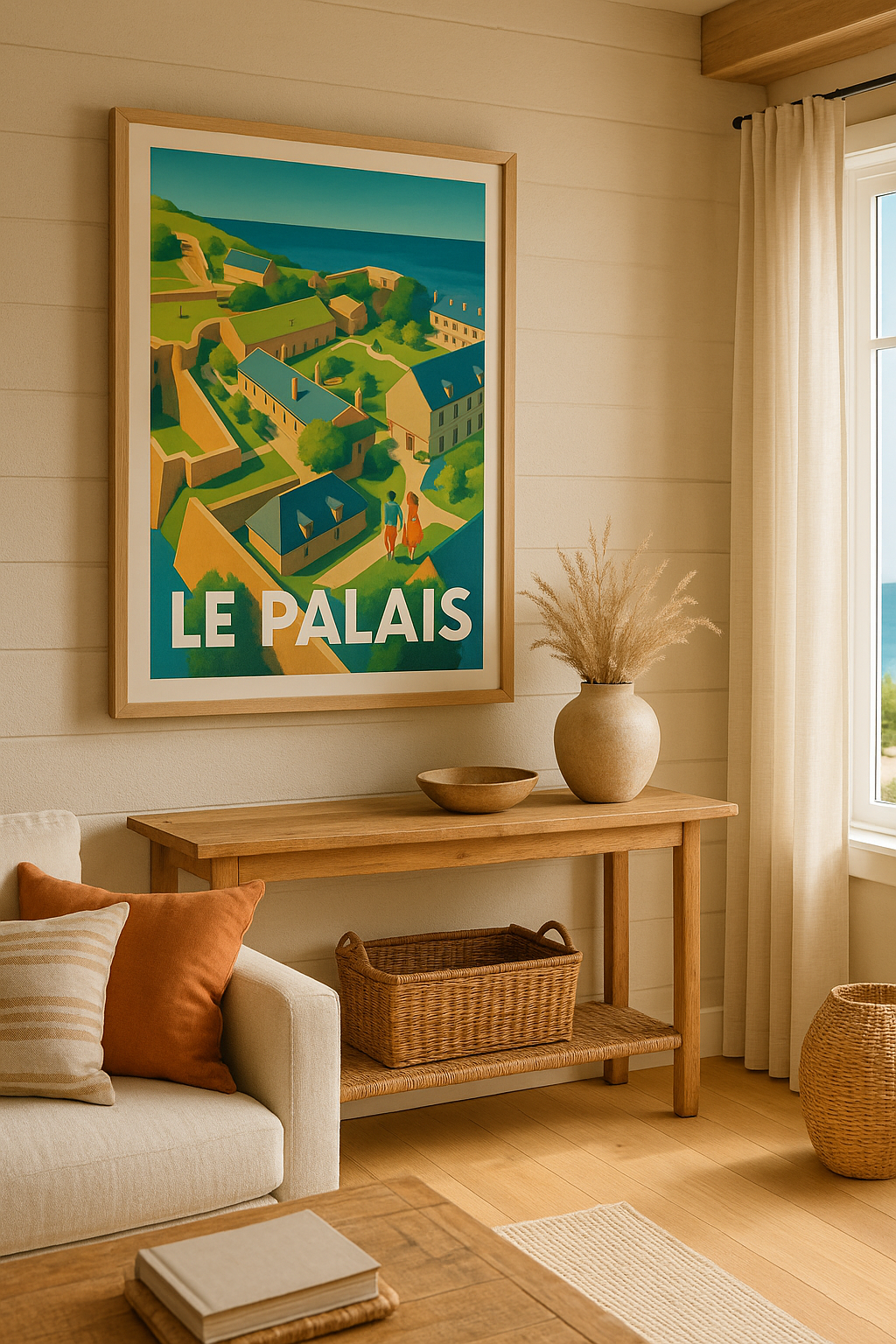 Mise en situation Affiche de Le Palais - Évasion picturale au bord de la mer