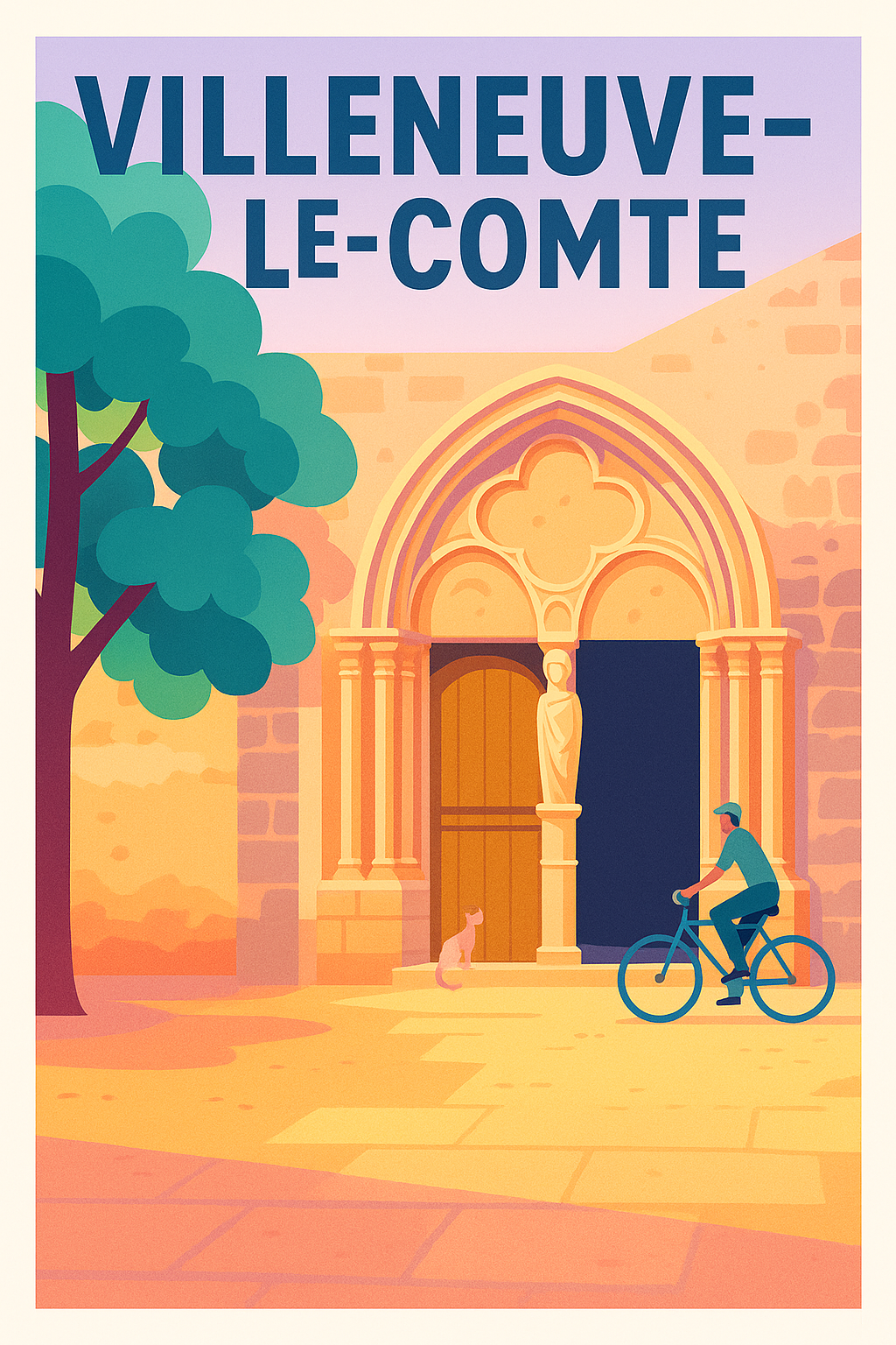 Affiche de Villeneuve-le-Comte - L'élégance historique au cœur de la ville