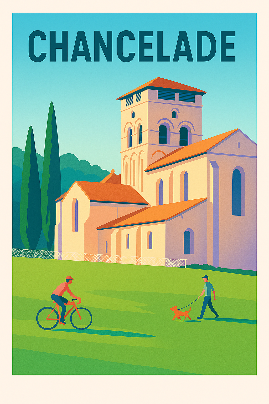 Affiche de Chancelade - Harmonie et sérénité au cœur de la Dordogne