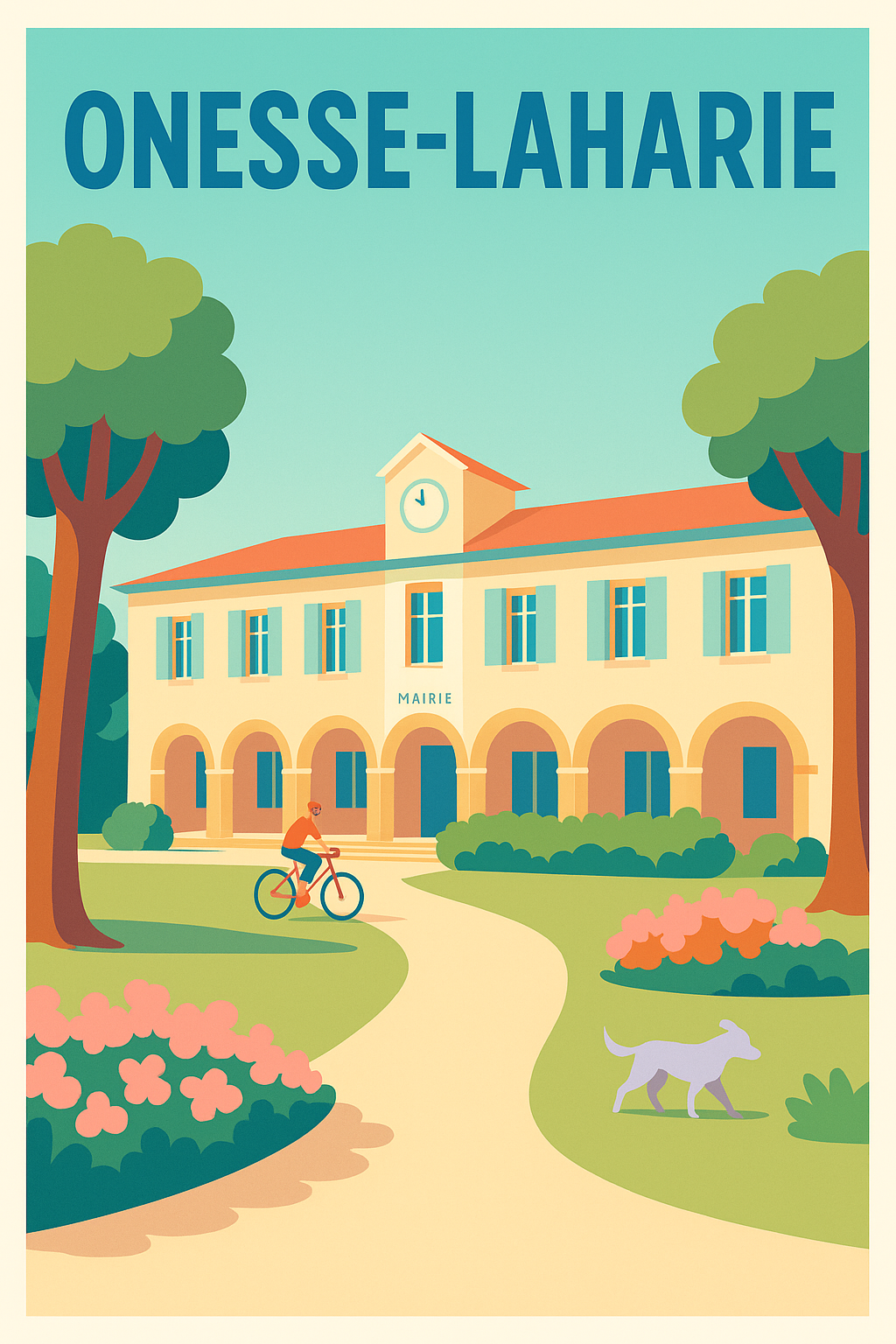 Affiche de Onesse-Laharie - Charme et Sérénité au cœur du village