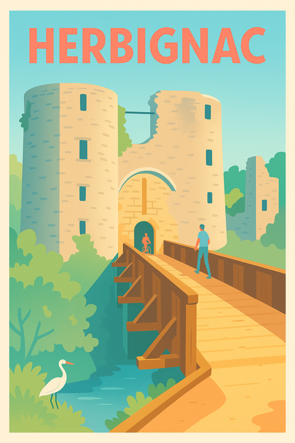 Affiche de Herbignac - Porte d'entrée historique et charme bucolique