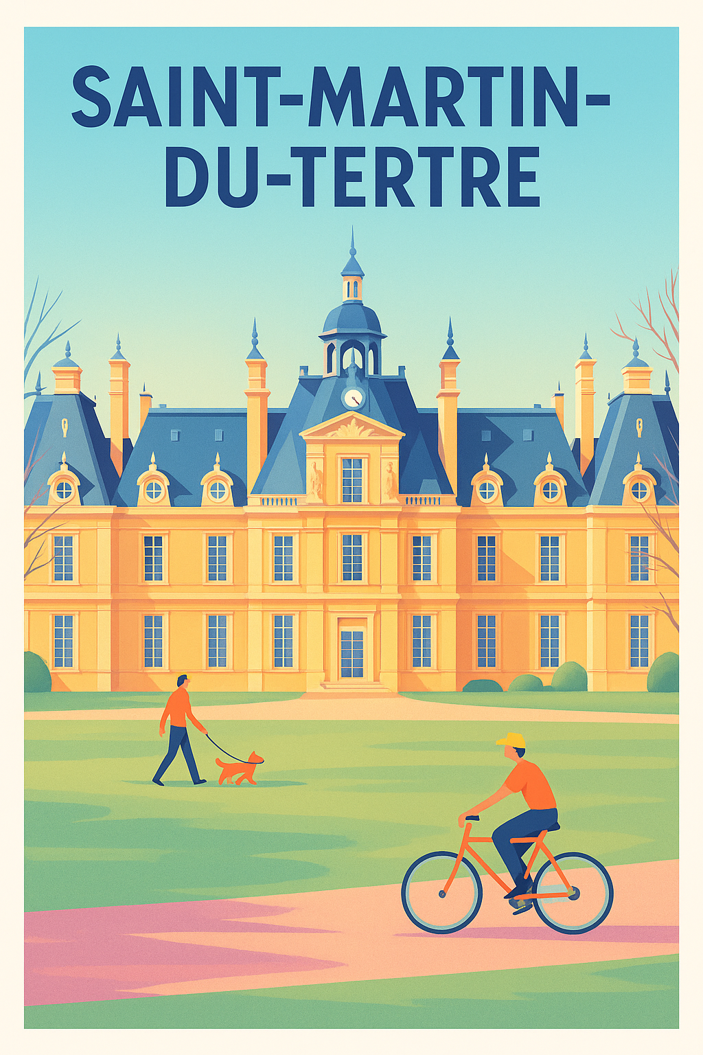 Affiche de Saint-Martin-du-Tertre - L'élégance d'un patrimoine animé