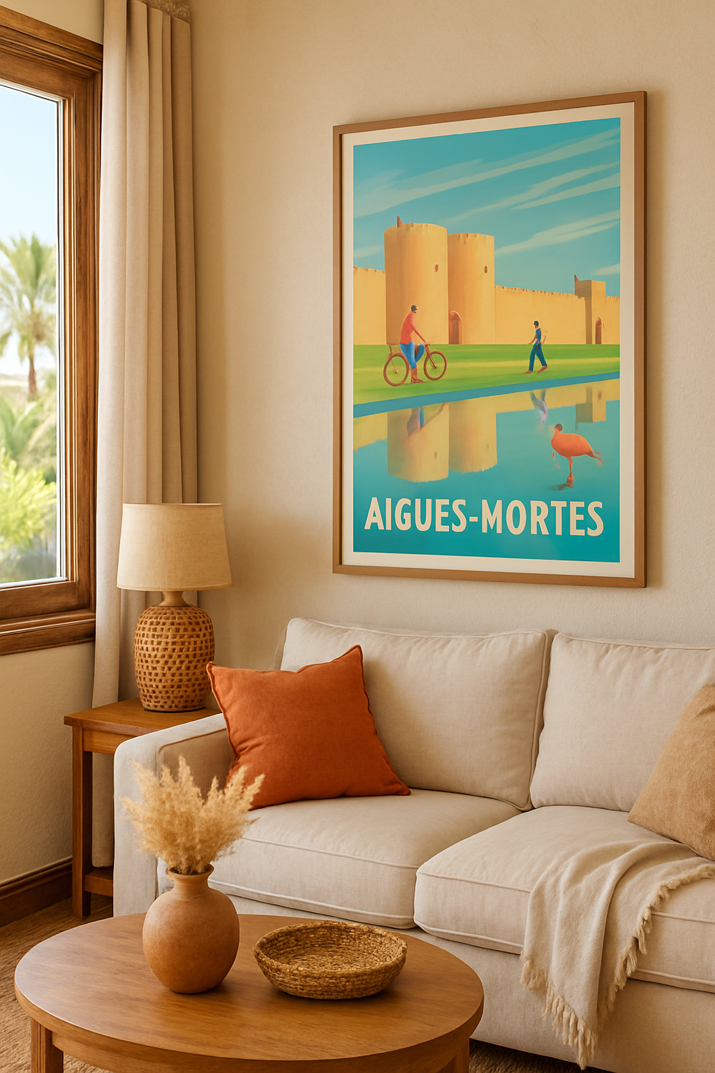 Mise en situation Affiche de Aigues-Mortes - Charme historique et nature paisible