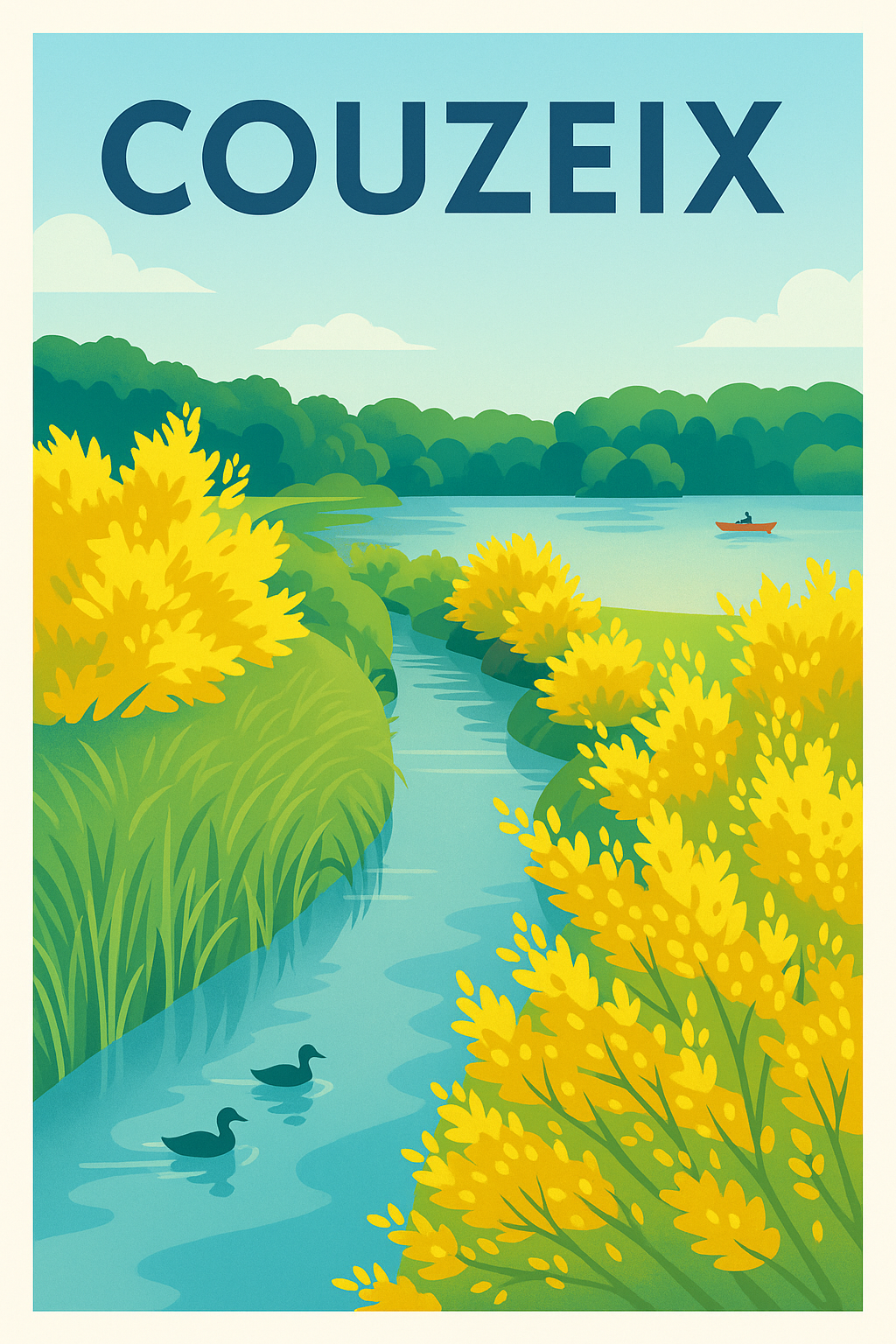 Affiche de Couzeix - Évasion nature au fil de l'eau