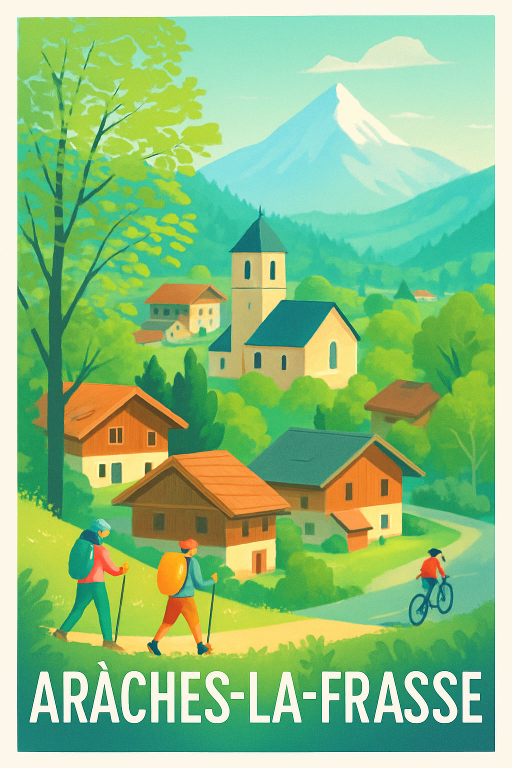 Affiche de Arâches-la-Frasse - Évasion Nature et Montagne