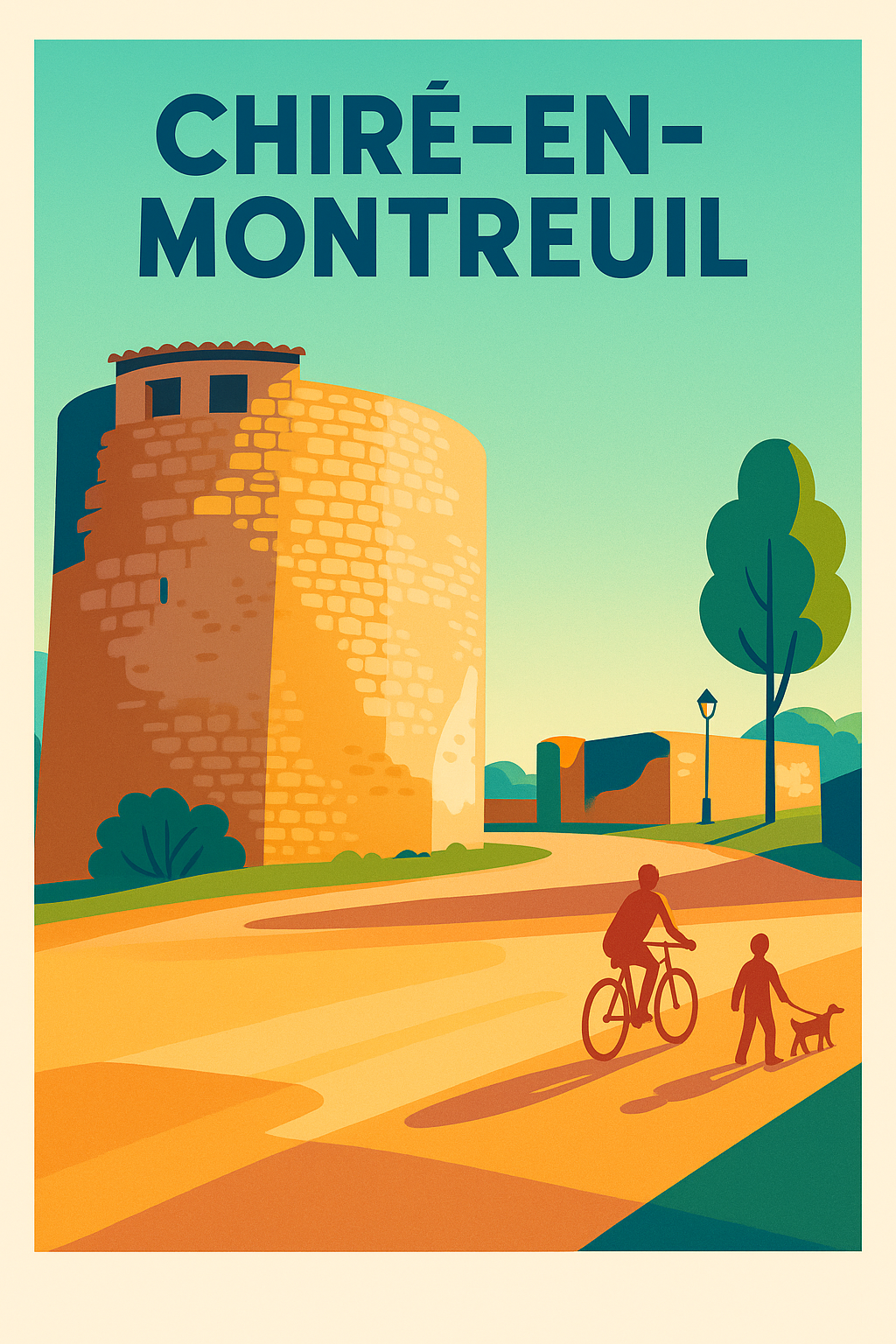 Affiche de Chiré-en-Montreuil - Un voyage au cœur de l'histoire et de la nature