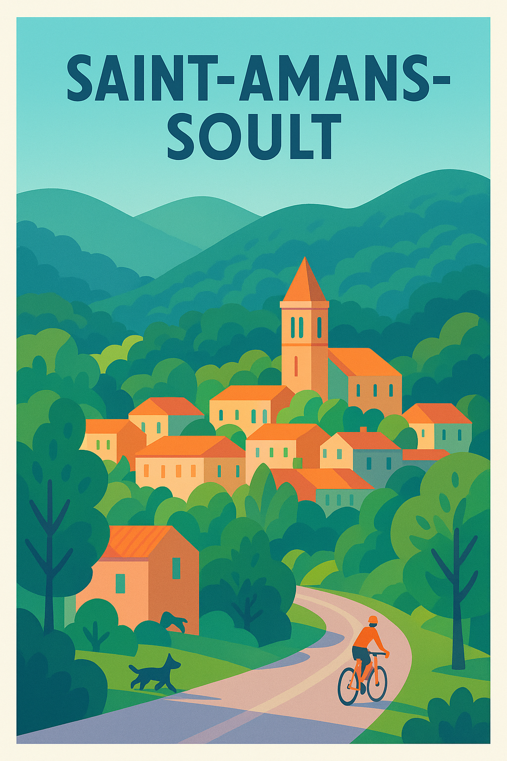 Affiche de Saint-Amans-Soult - Charme bucolique et douceur de vivre