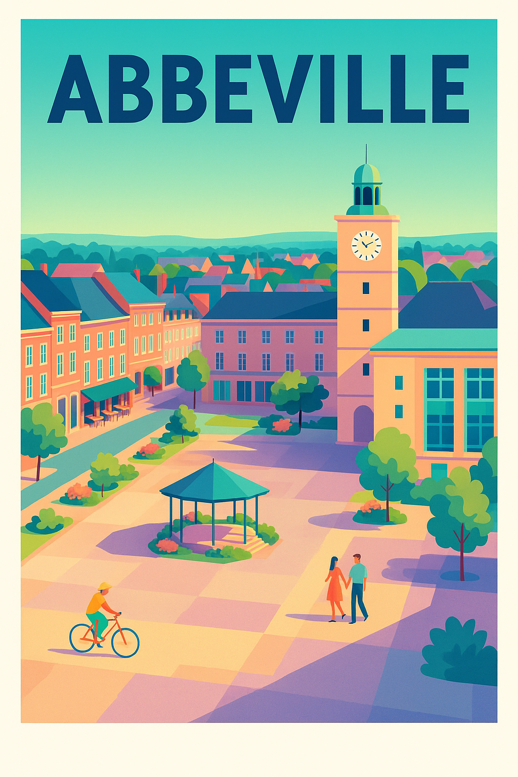 Affiche de Abbeville - Évasion bucolique au cœur de la ville