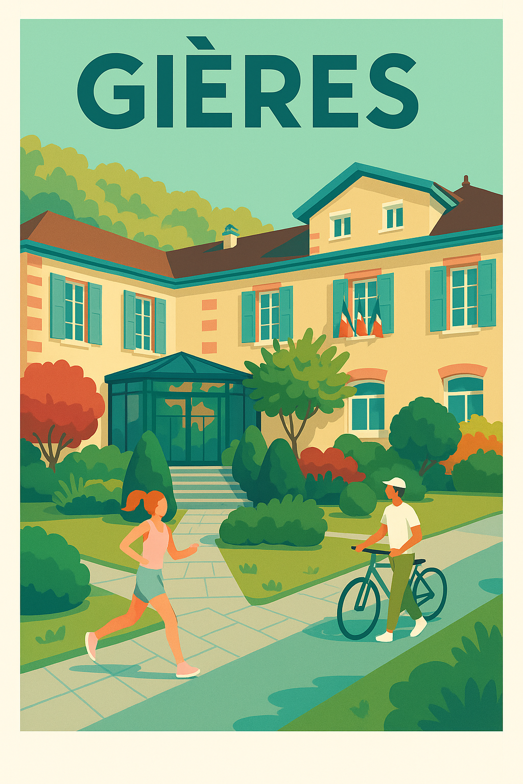 Affiche de Gières - Un souffle de nature et convivialité