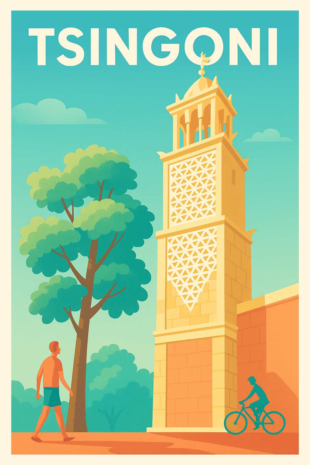 Affiche de Tsingoni - Charme et sérénité de l'île