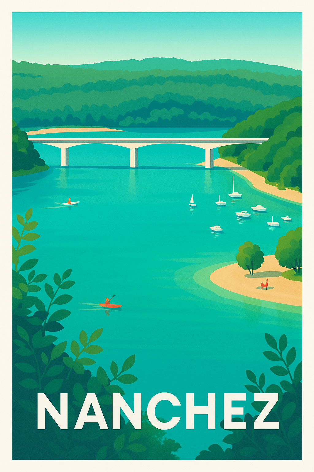 Affiche Nanchez — Évasion au cœur de la nature · poster d'art de Nanchez