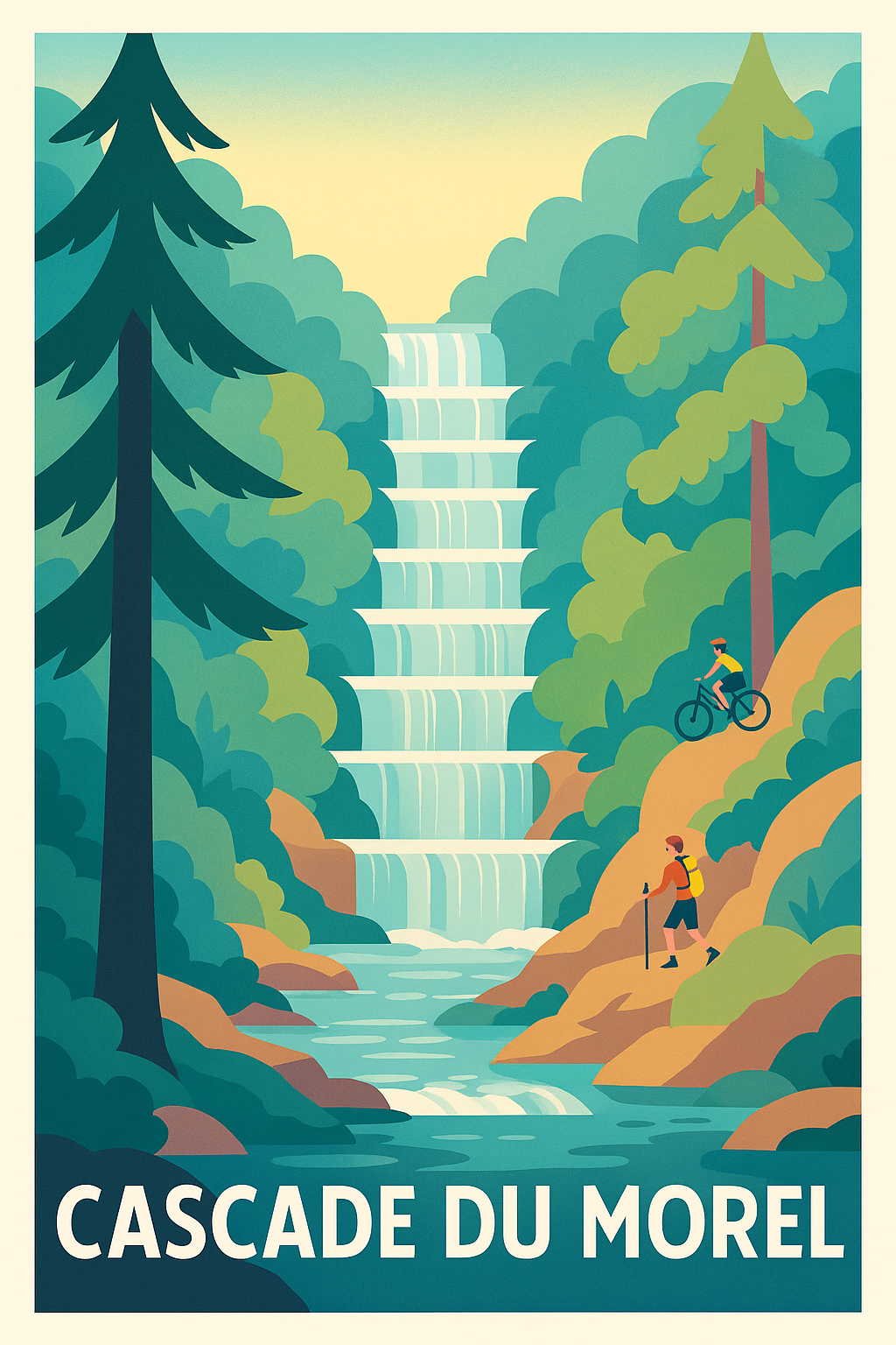 Affiche de Cascade du Morel - Évasion nature et fraîcheur