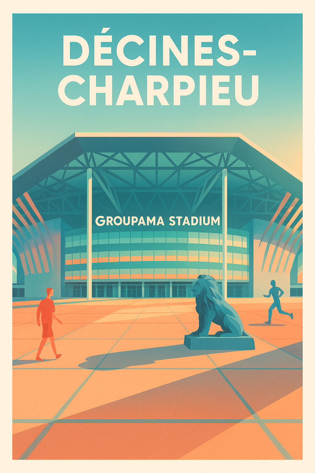 Affiche de Décines-Charpieu - L'emblématique Groupama Stadium