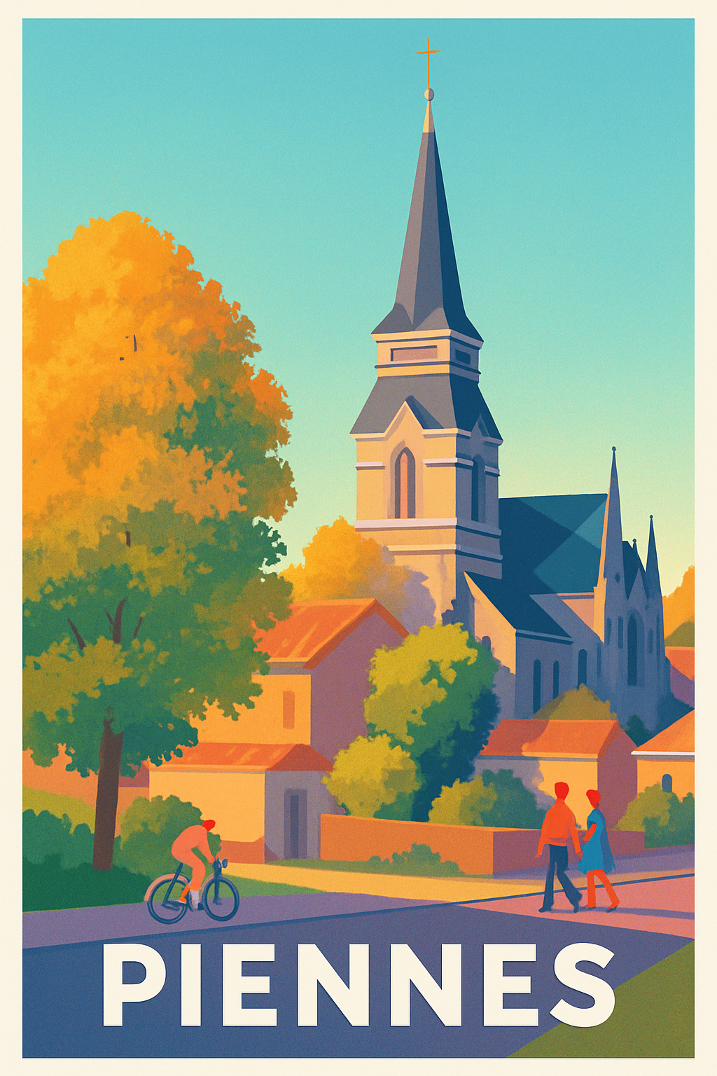 Affiche de Piennes - Charme historique et nature paisible