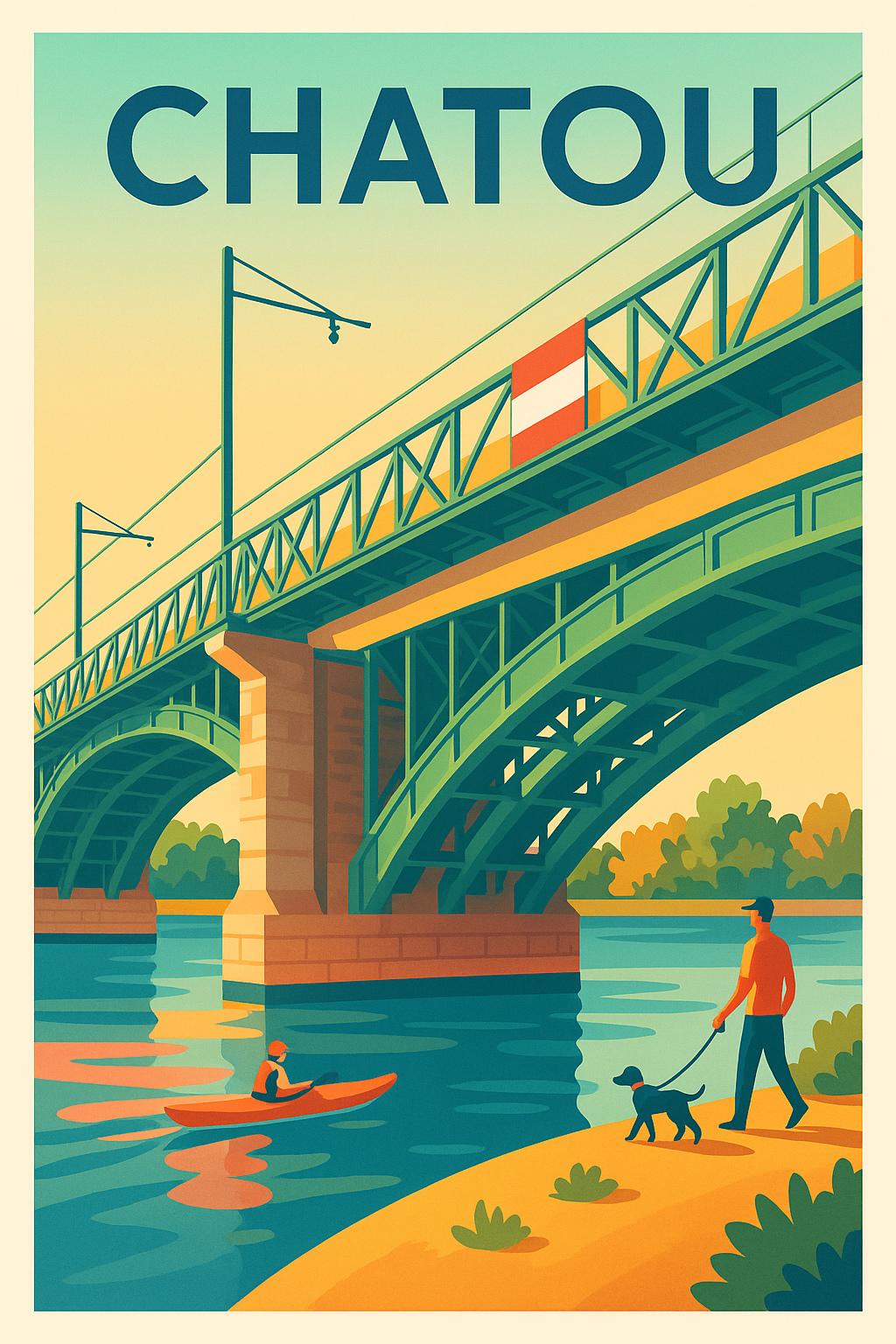 Affiche de Chatou - Évasion au fil de l'eau