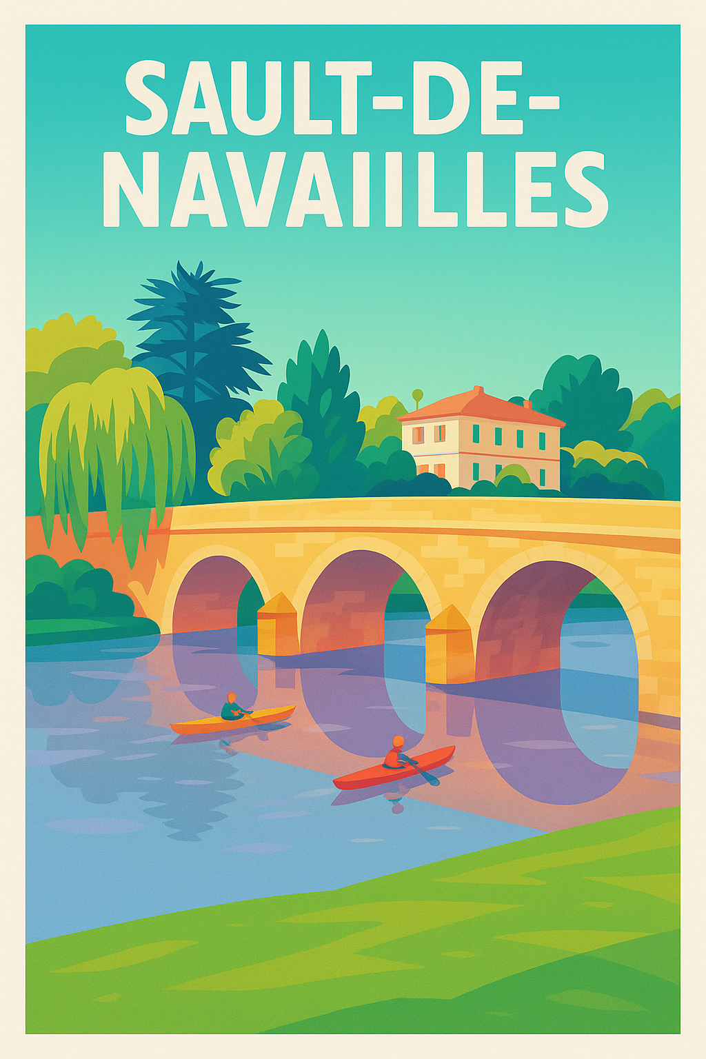 Affiche de Sault-de-Navailles - Charme et Sérénité sur l'eau