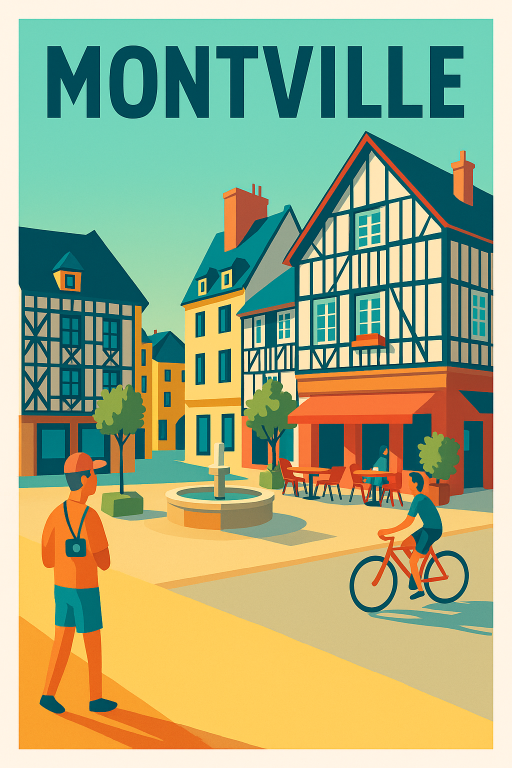 Affiche de Montville - Charme et douceur normande