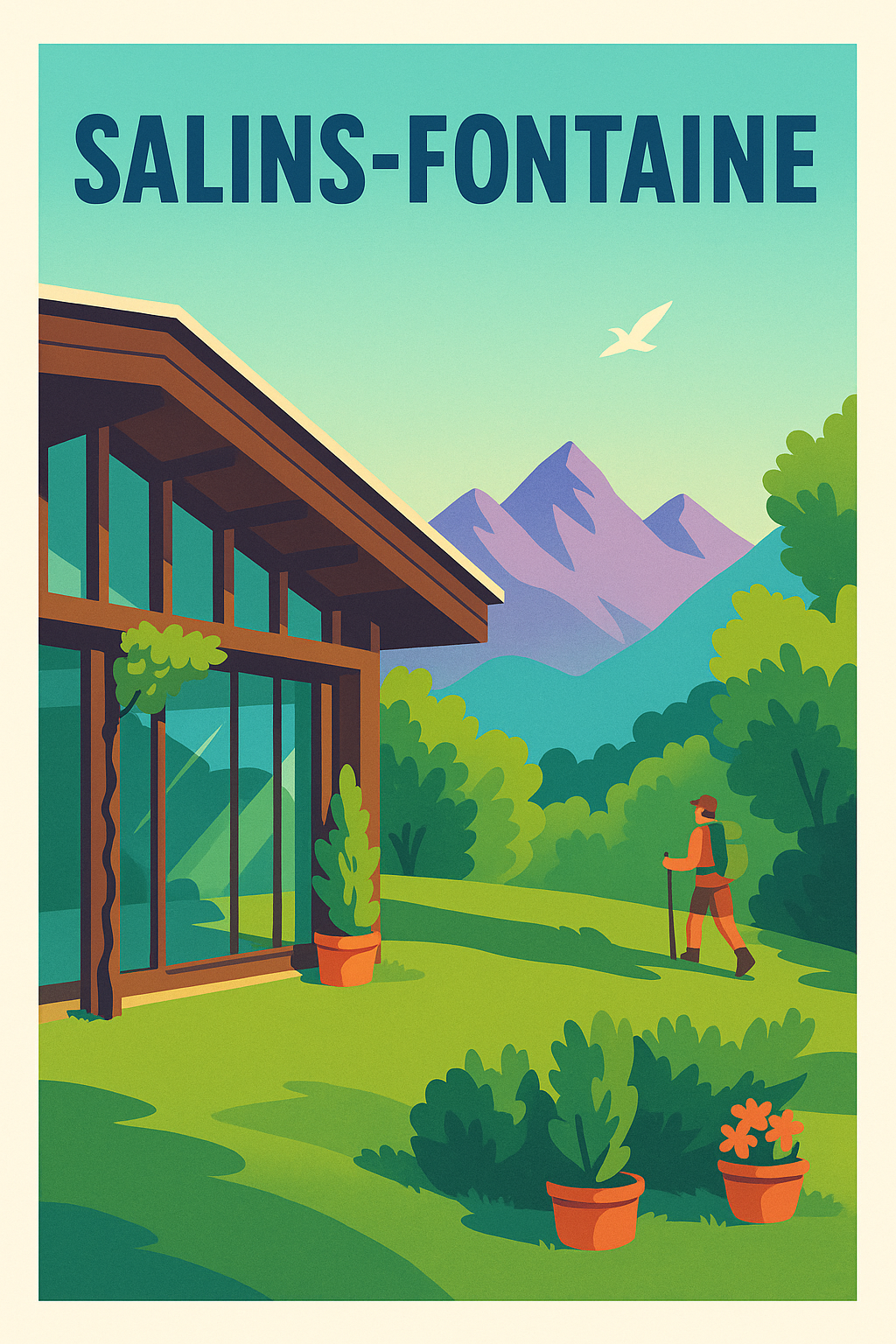 Affiche de Salins-Fontaine - Escapade nature au pied des montagnes