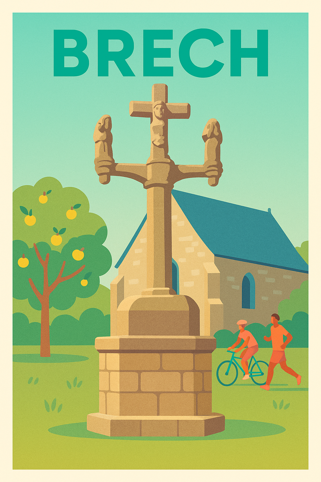 Affiche de Brech - Charme et patrimoine breton au cœur de la nature