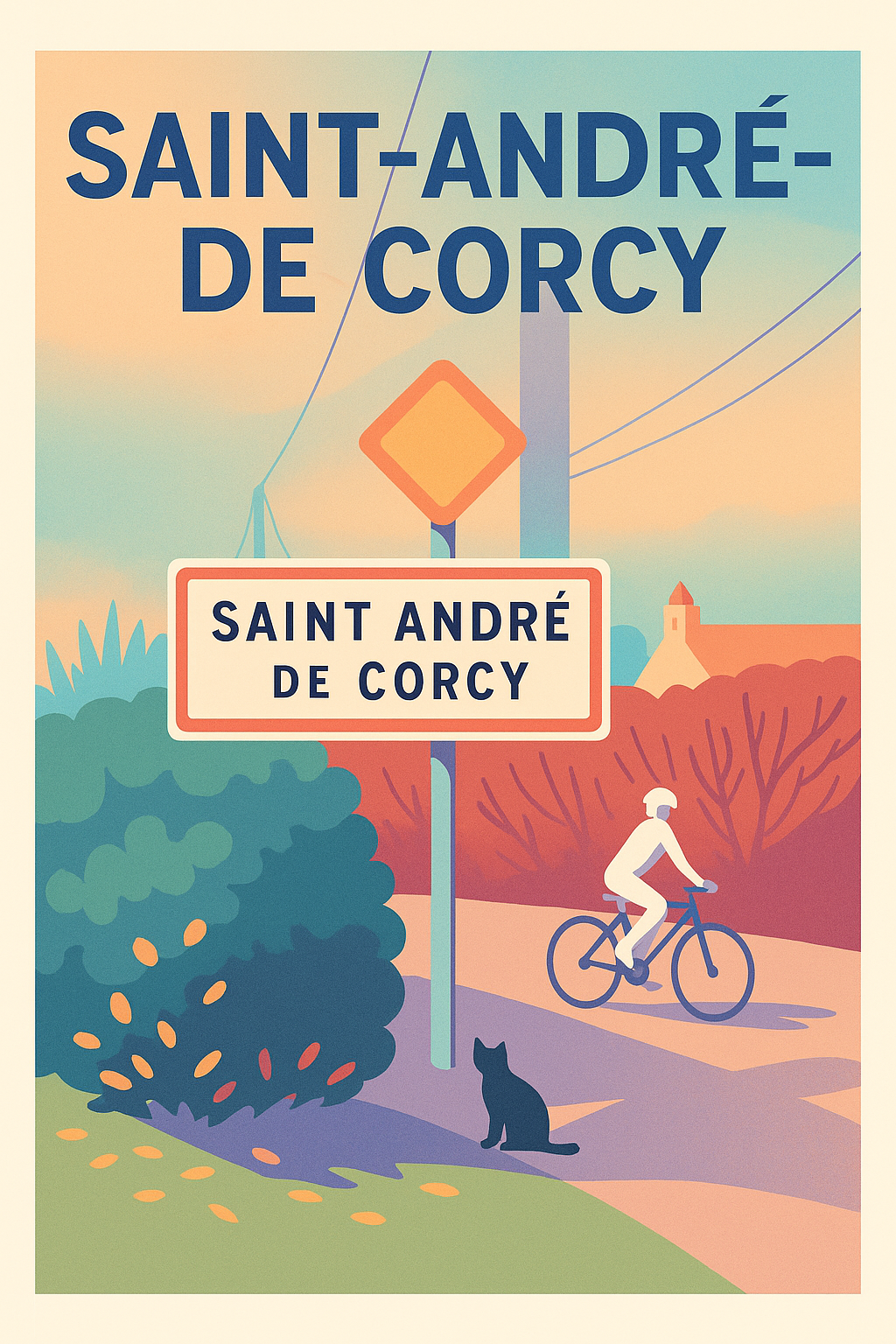 Affiche de Saint-André-de-Corcy - Charme bucolique et douceur de vivre