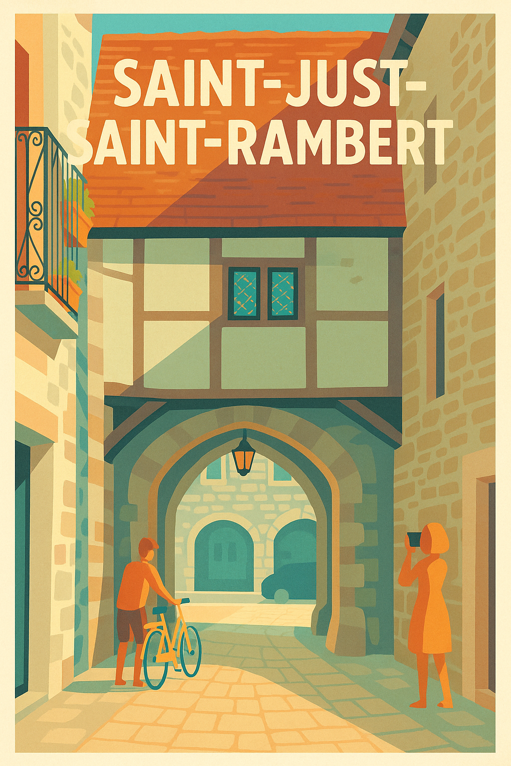 Affiche de Saint-Just-Saint-Rambert - Charme et Lumière Médiévale