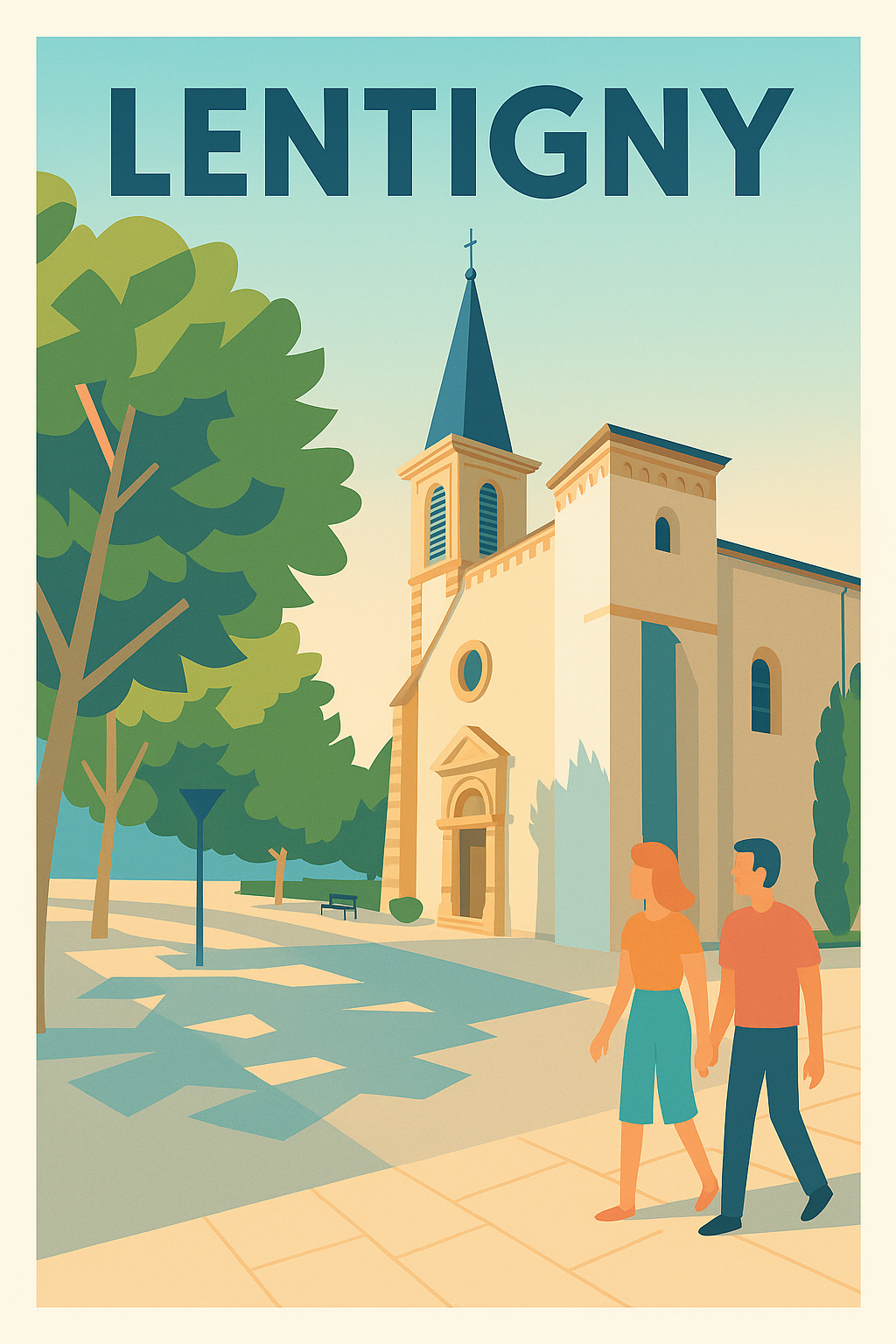 Affiche de Lentigny - Charme et Sérénité au Cœur du Village