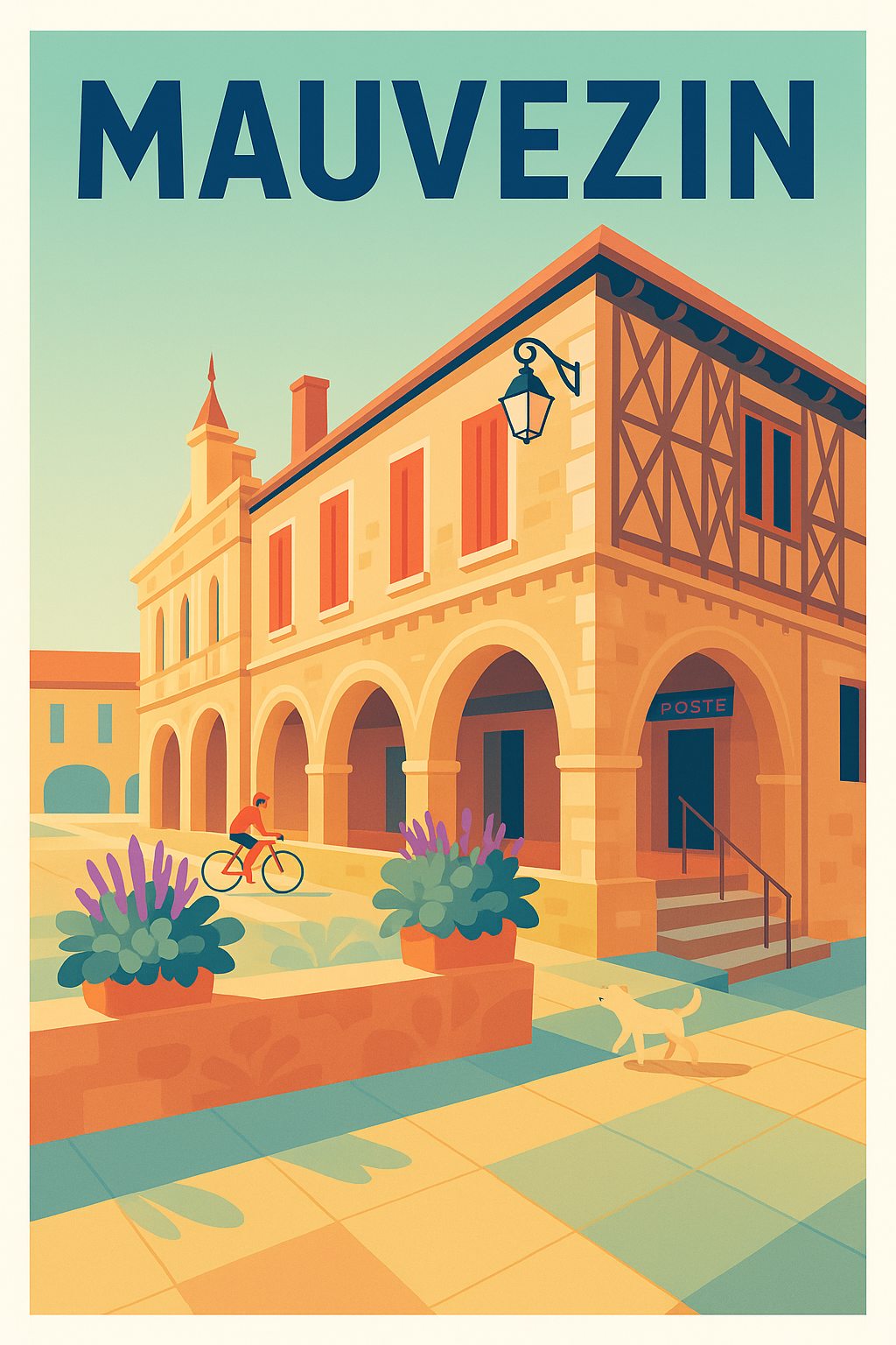 Affiche de Mauvezin - Charme pittoresque et douceur de vie