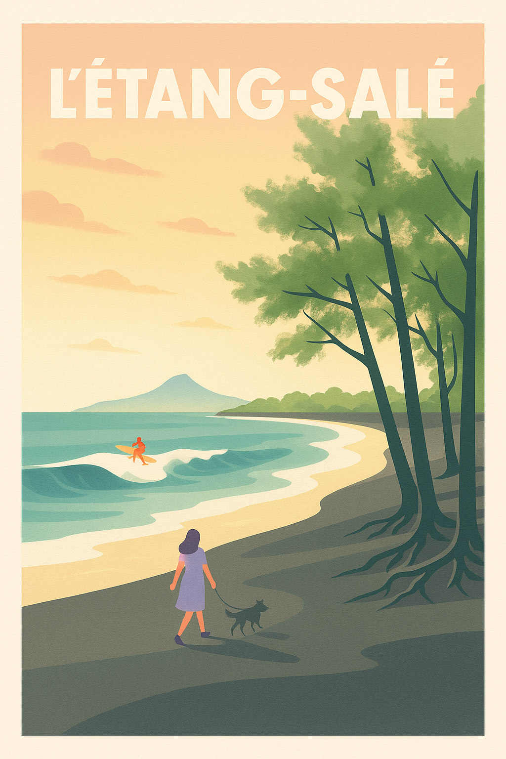 Affiche de L'Étang-Salé - Évasion en bord de mer