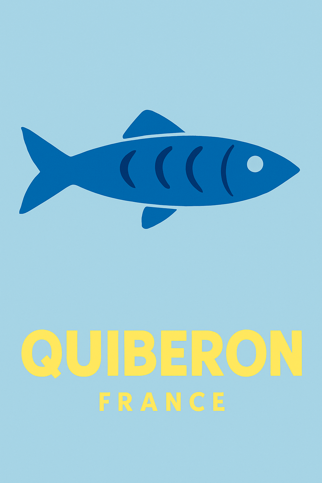 Affiche de Quiberon - L'Esprit Marin Simplifié