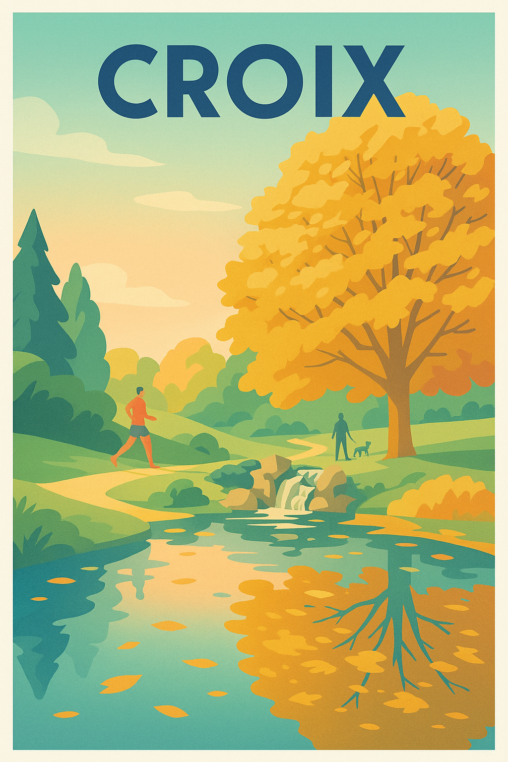 Affiche de Croix - Évasion nature au fil de l'eau