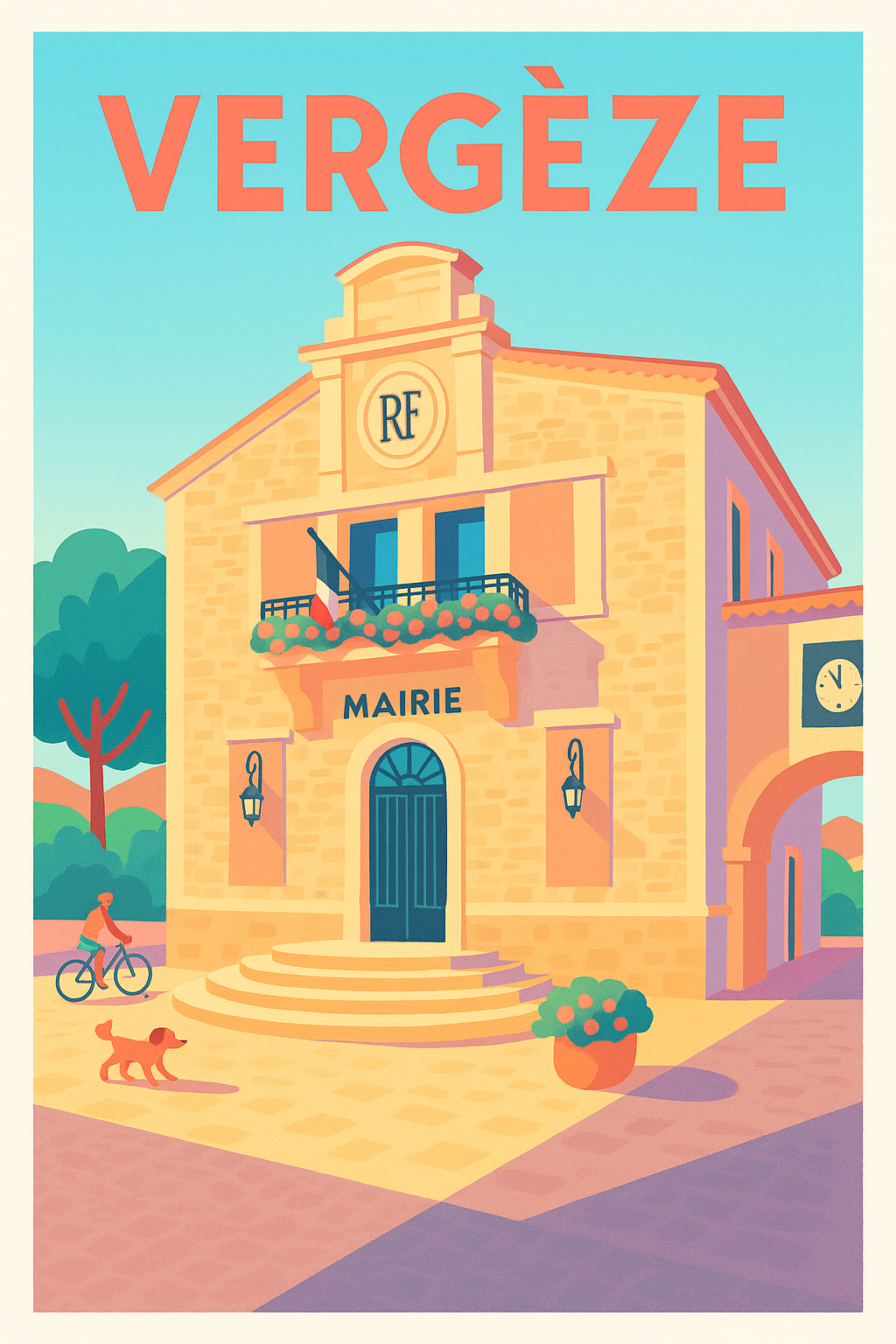Affiche de Vergèze - Charme Provençal et Sérénité