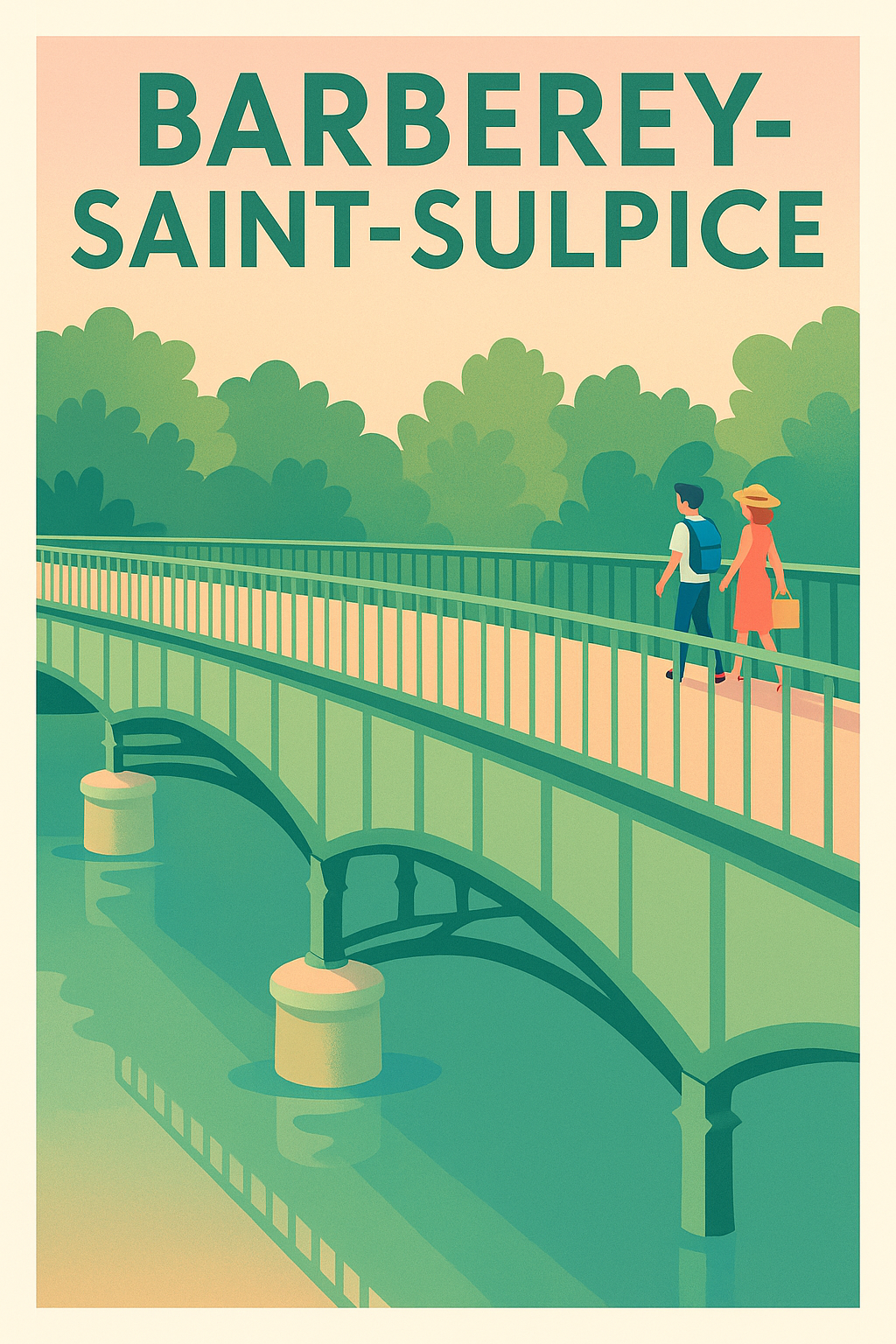 Affiche de Barberey-Saint-Sulpice - Promenade bucolique sur le pont