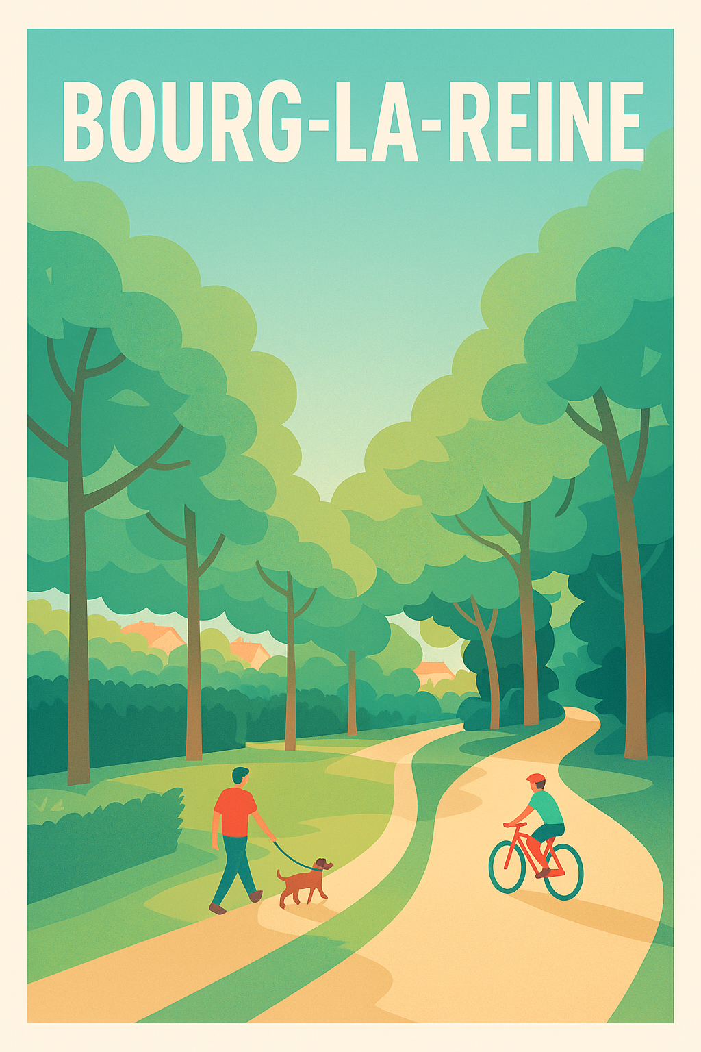 Affiche de Bourg-la-Reine - Promenade au cœur de la nature
