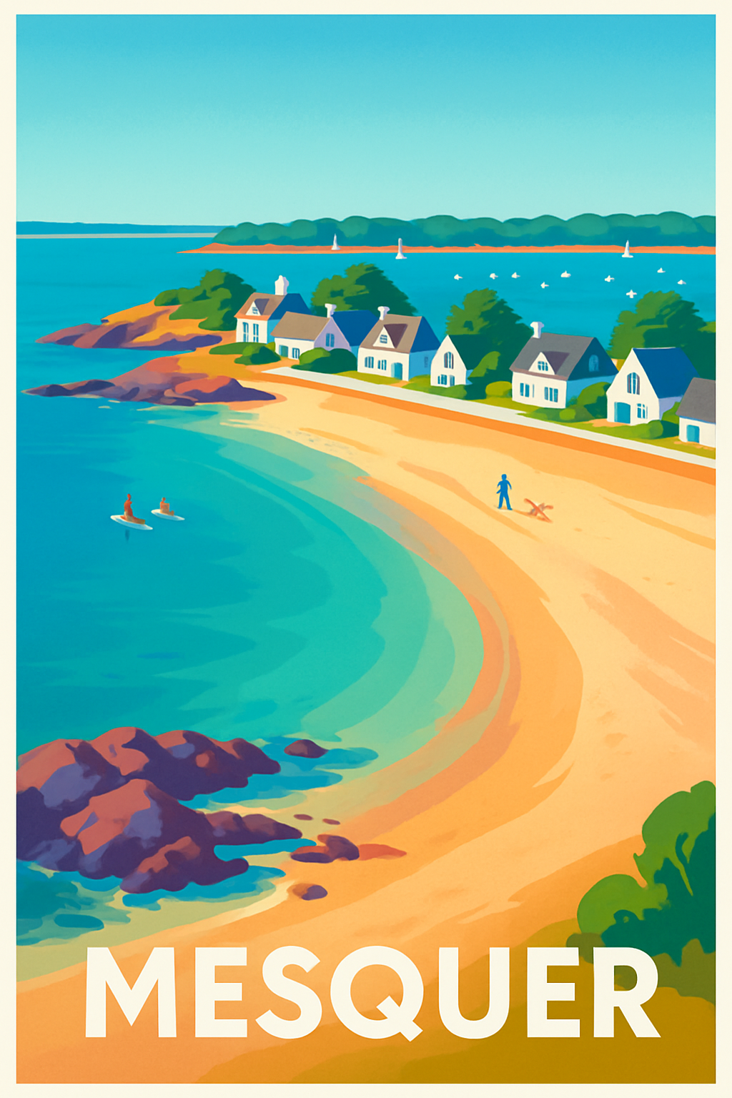 Affiche de Mesquer - Évasion balnéaire et charme côtier