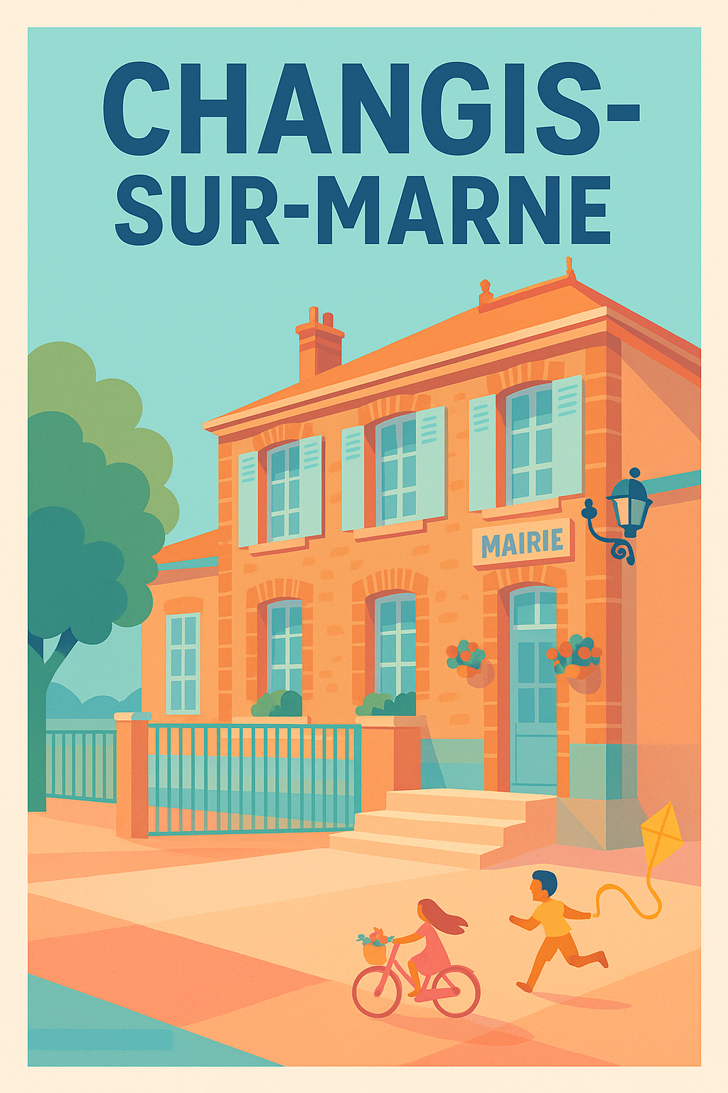 Affiche de Changis-sur-Marne - L'élégance intemporelle de la mairie
