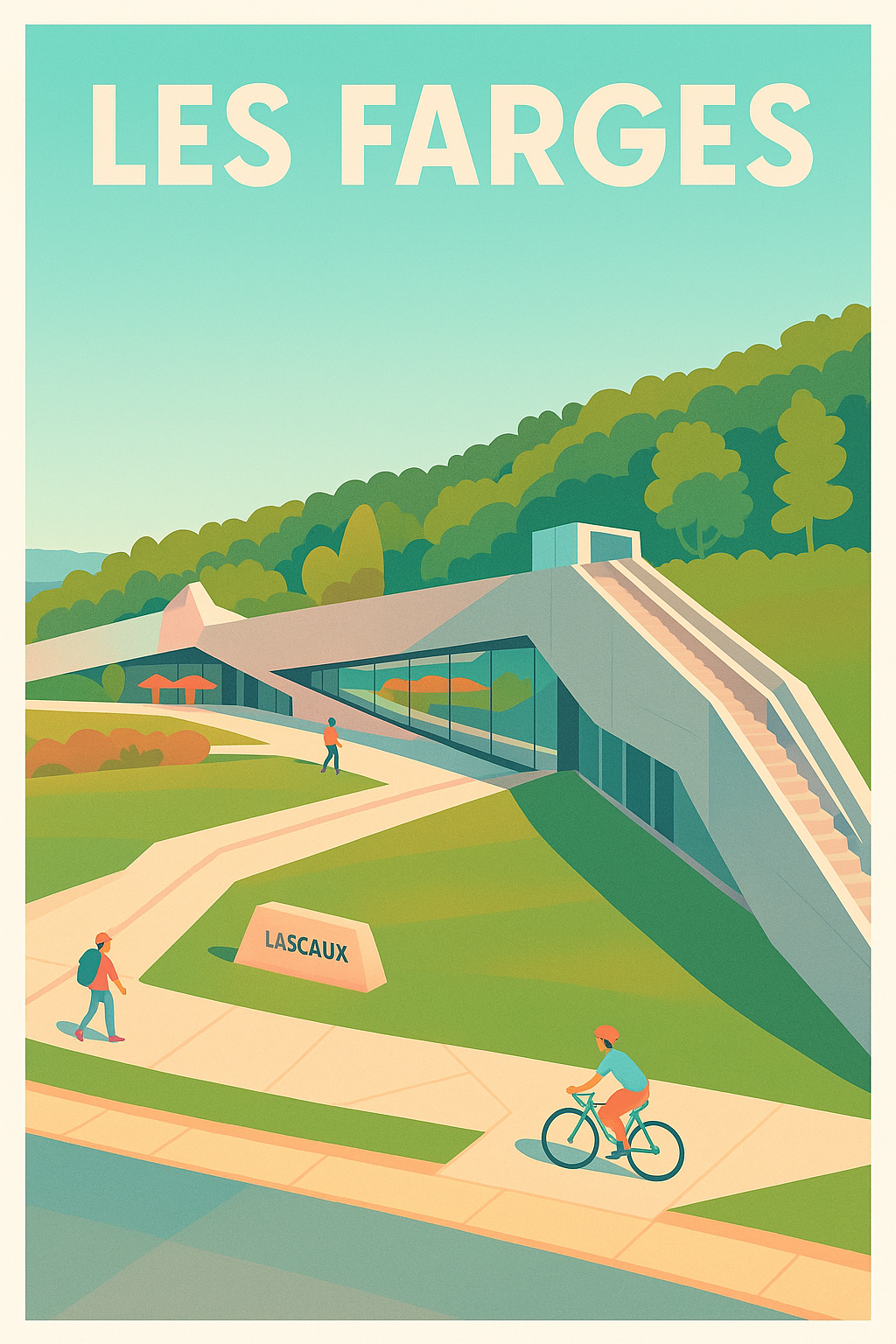 Affiche Les Farges — L'art préhistorique sublimé · poster d'art de Les Farges