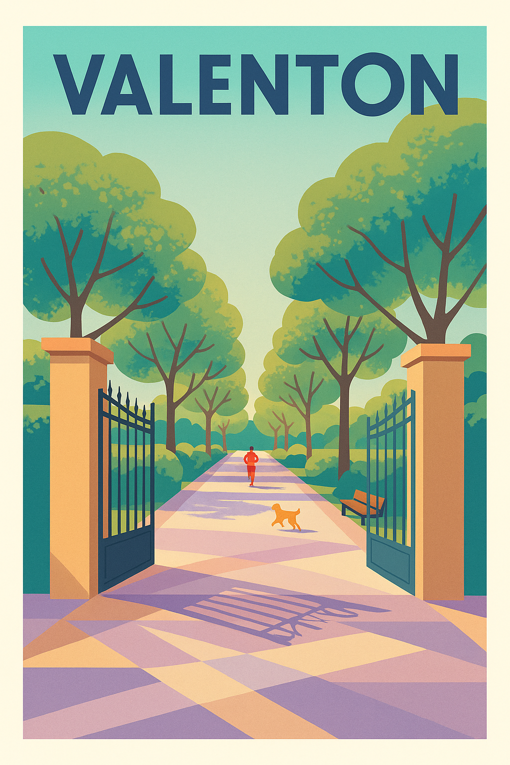 Affiche de Valenton - Invitation à la promenade paisible