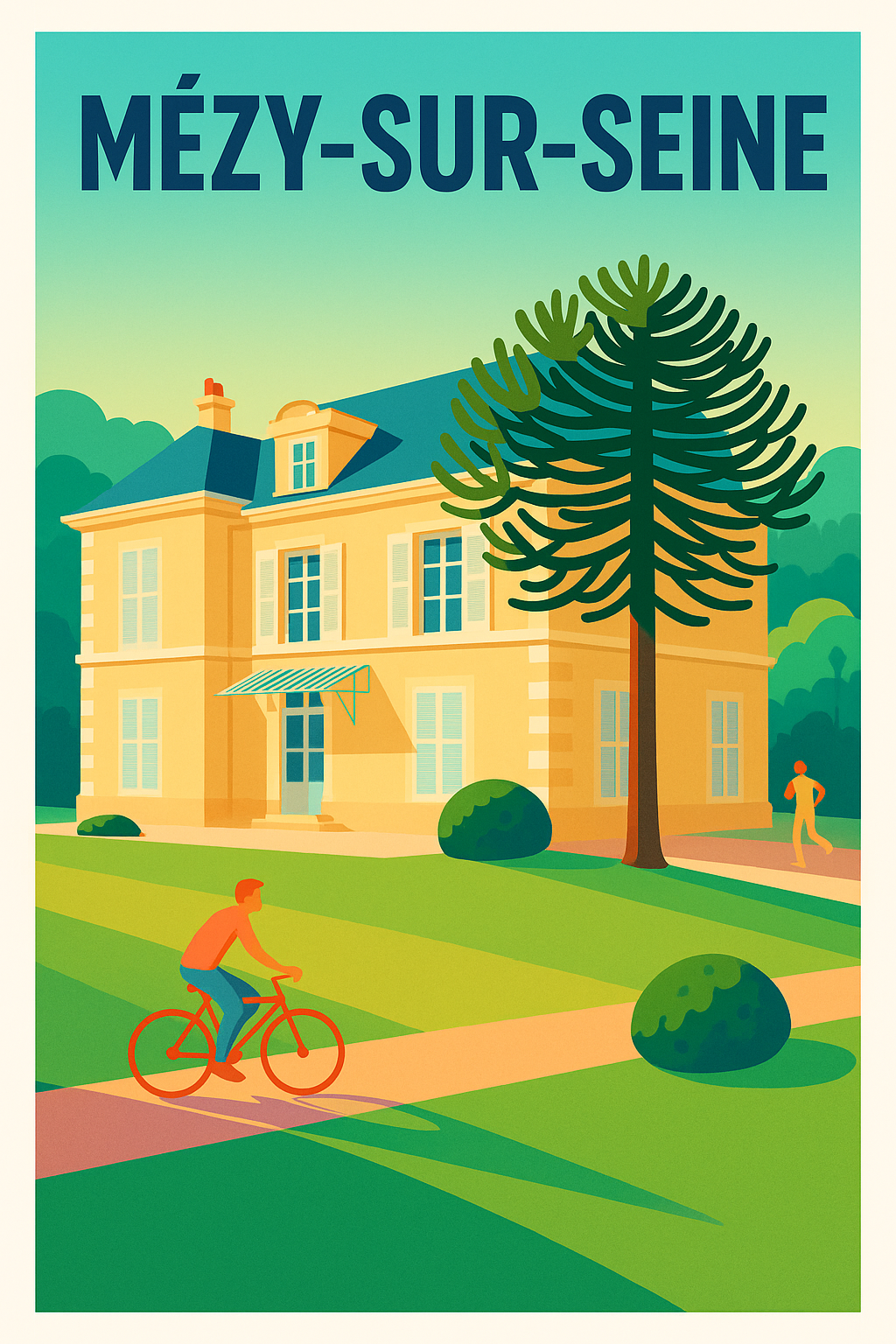 Affiche de Mézy-sur-Seine - L'élégance bucolique au cœur de la nature