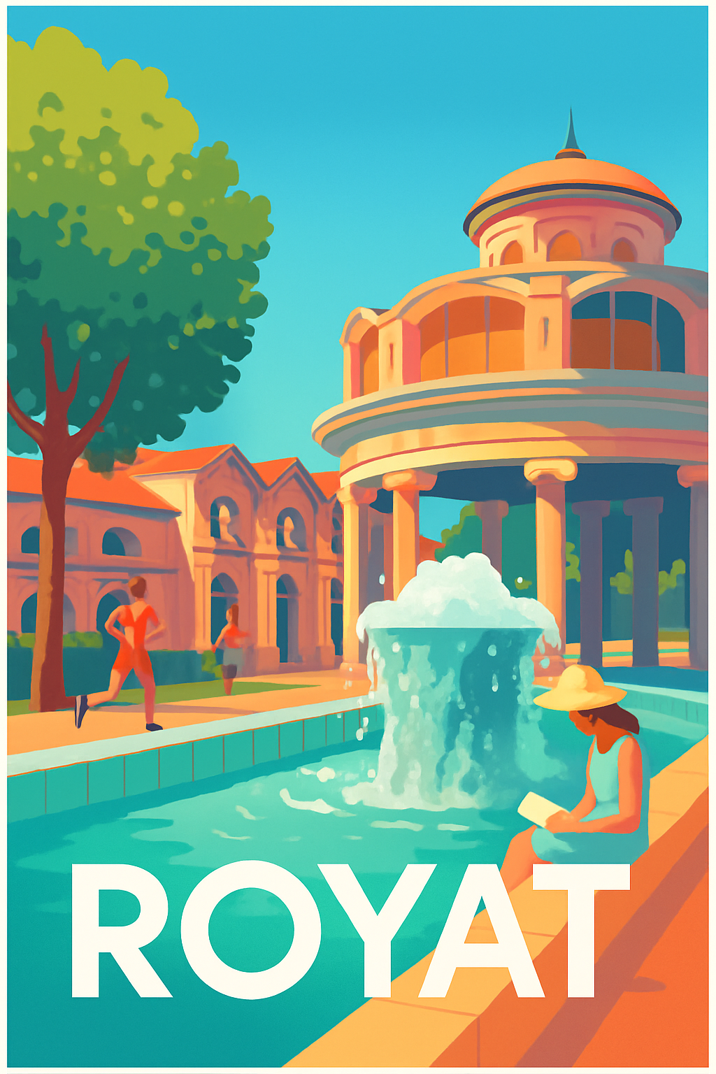 Affiche de Royat - L'élégance thermale au cœur de l'Auvergne