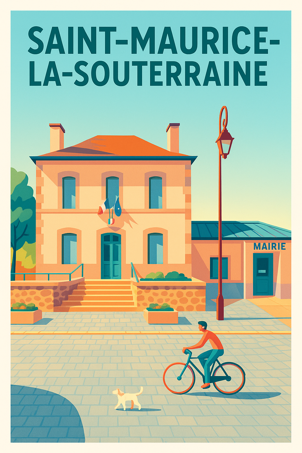 Affiche de Saint-Maurice-la-Souterraine - Charme et sérénité au cœur du village