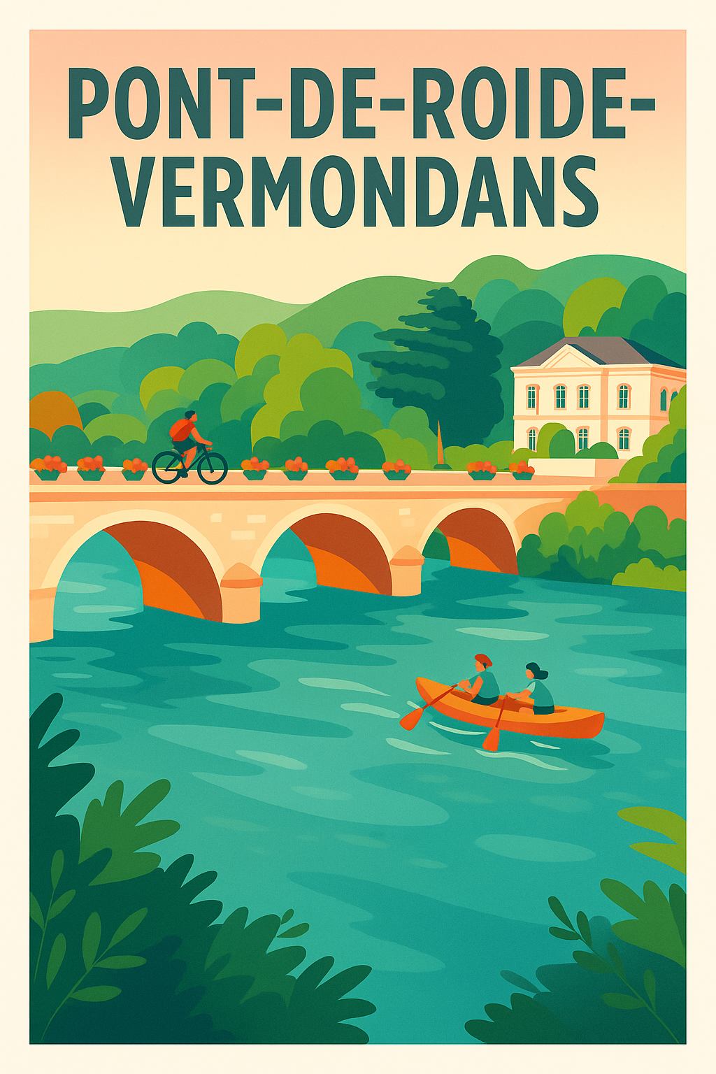 Affiche de Pont-de-Roide-Vermondans - Charme naturel et douceur de vivre